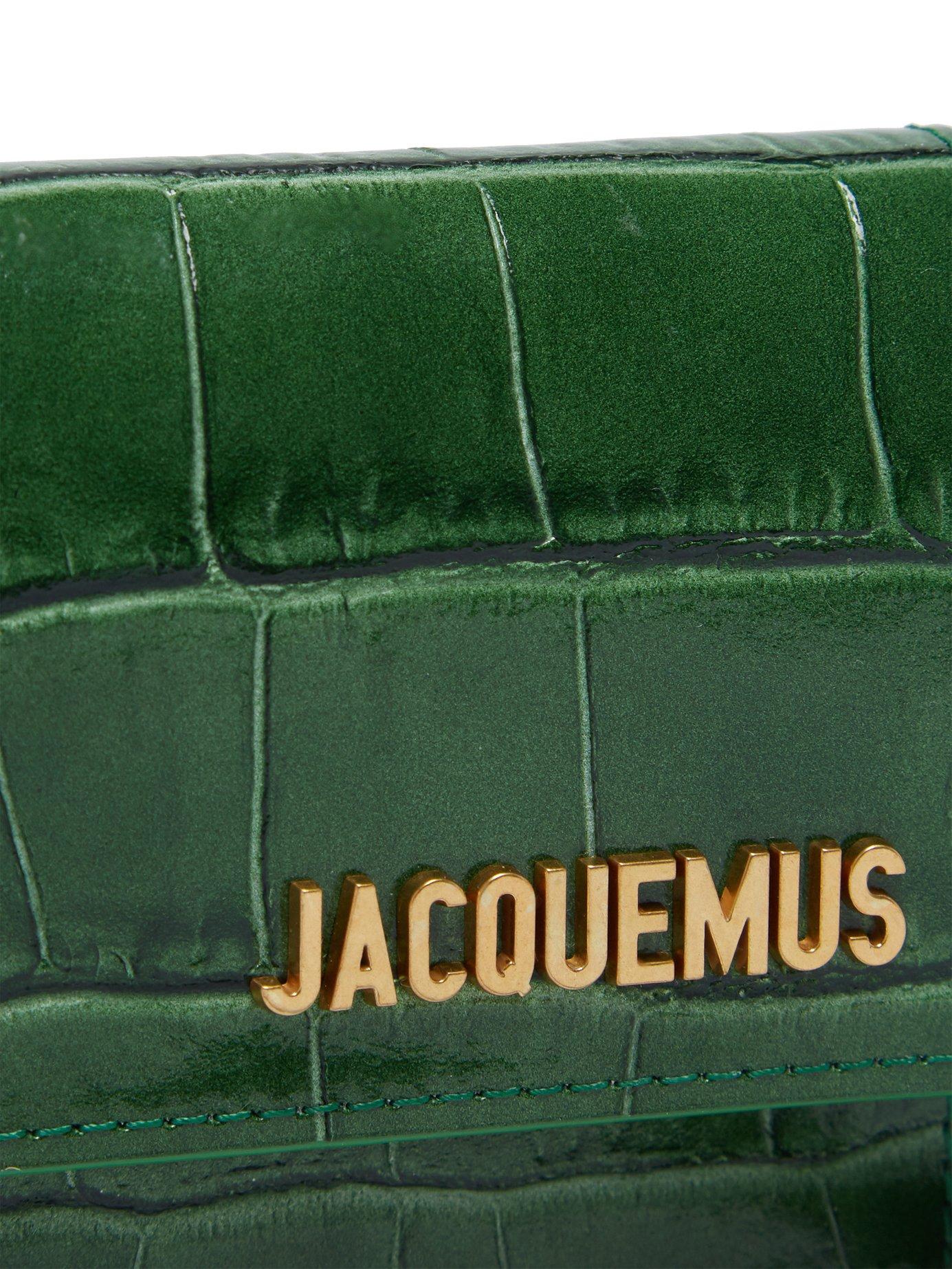 Jacquemus Le Bello Crocodile Effect Leather Shoulder Bag in Green | Lyst