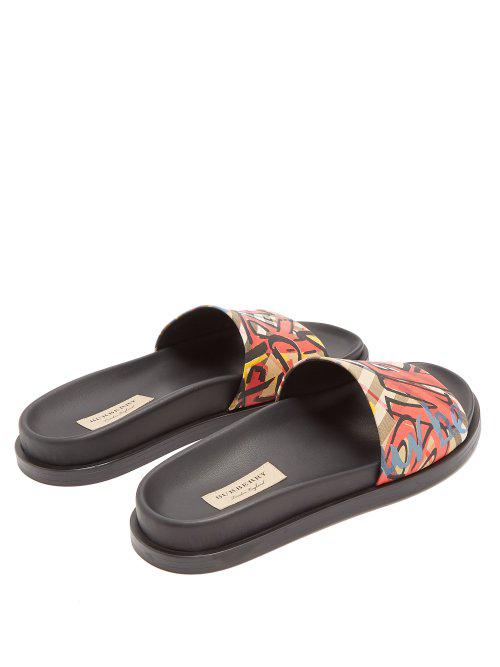 burberry graffiti slides