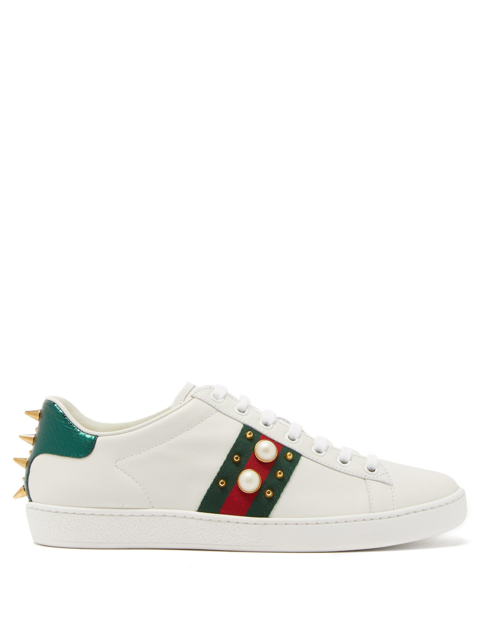 Gucci pearl sneakers Clearance