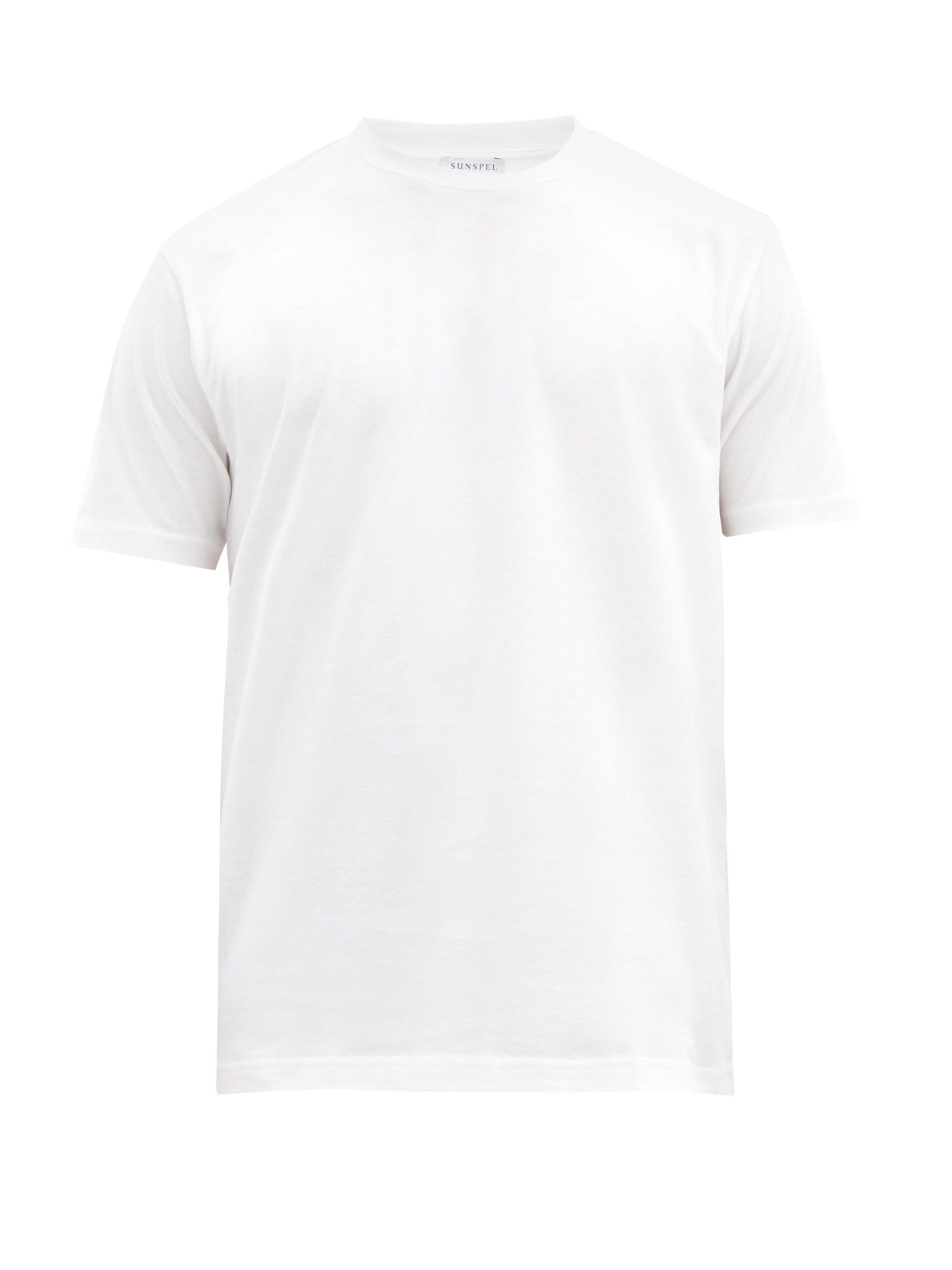 Sunspel Riviera Cotton-jersey T-shirt in White for Men - Lyst