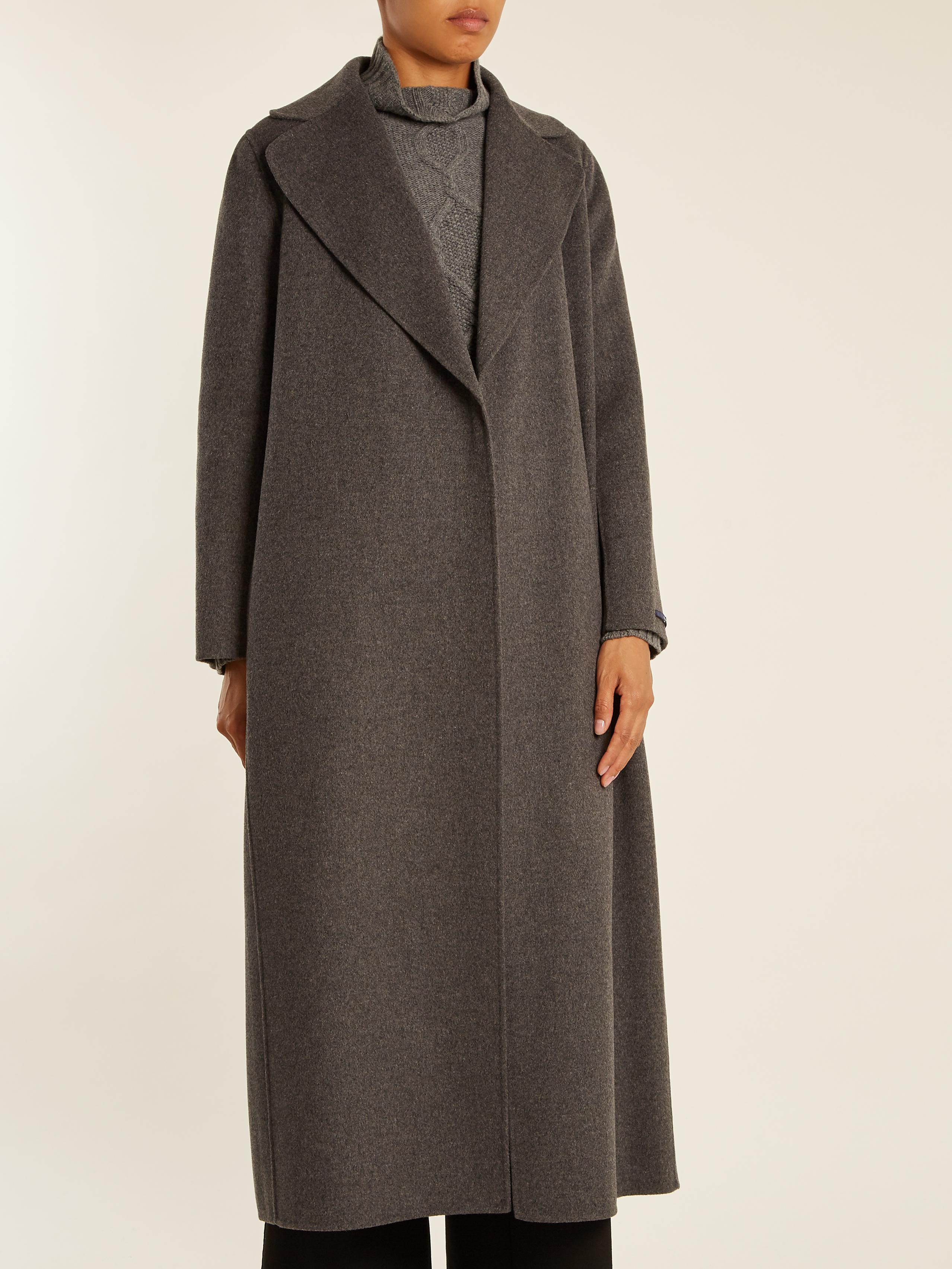 Max Mara Wool Poldo Coat in Grey (Gray) - Lyst