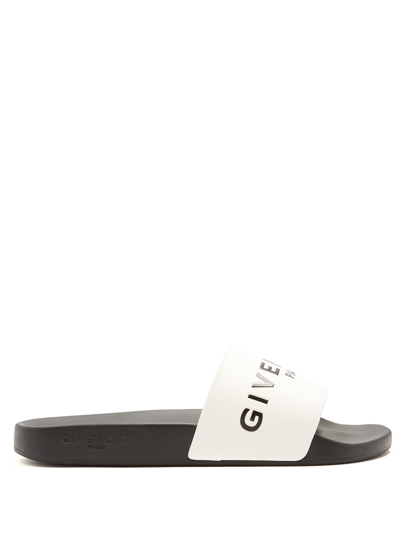 givenchy logo print slides