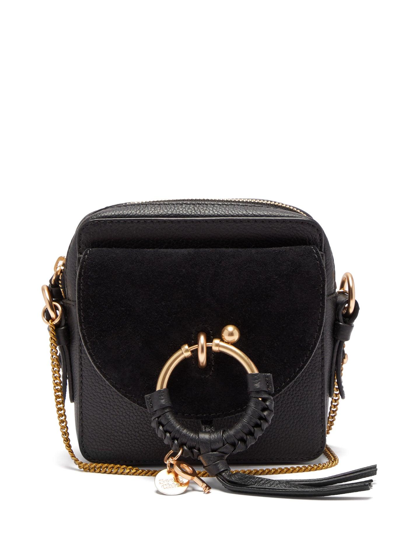 See By Chloé Joan Square Leather Cross Body Bag in Black Lyst