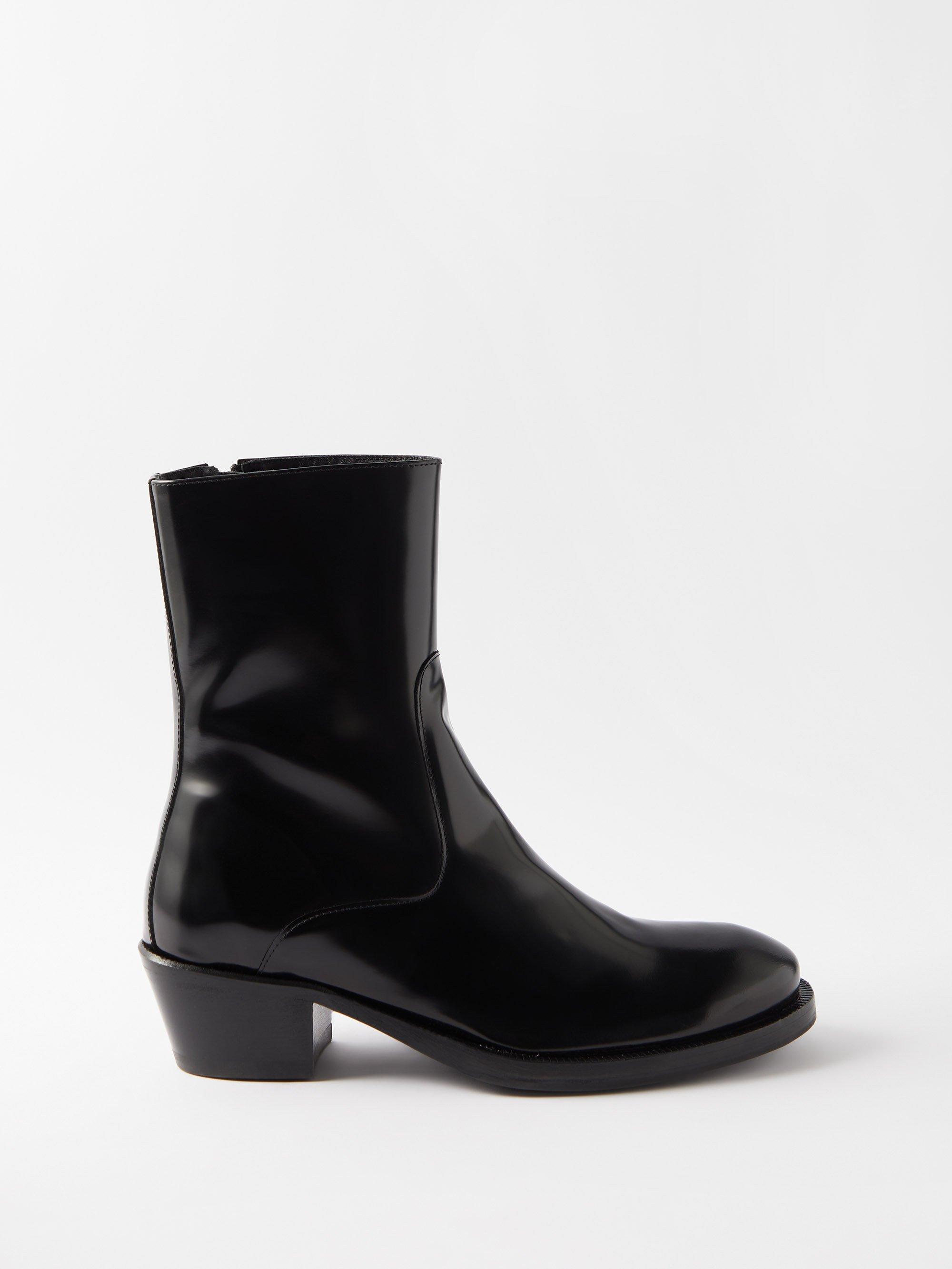 Eytys Blaise Leather Ankle Boots in Black for Men | Lyst