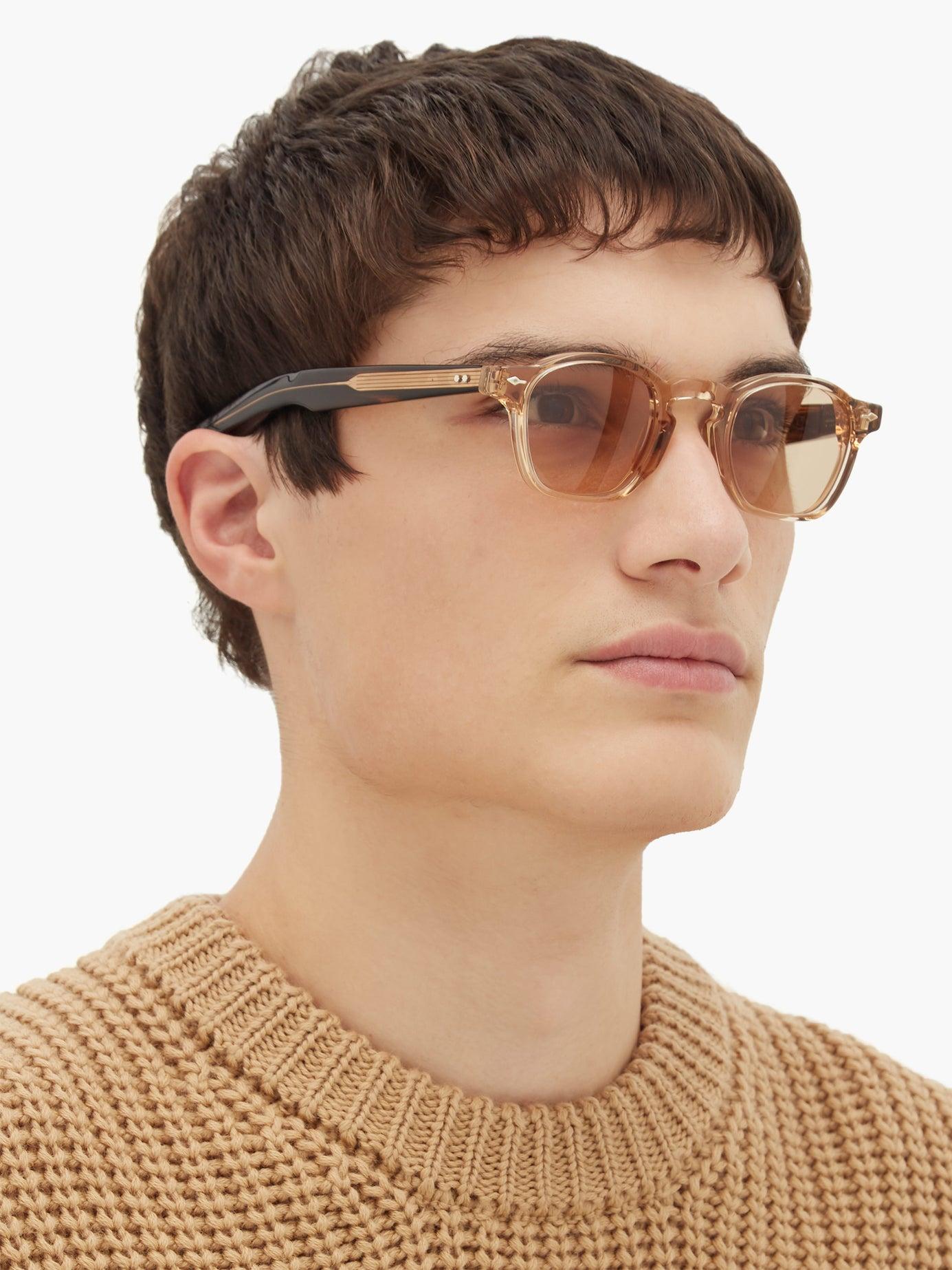 Jacques Marie Mage Zephirin Square Acetate Sunglasses in Brown for Men