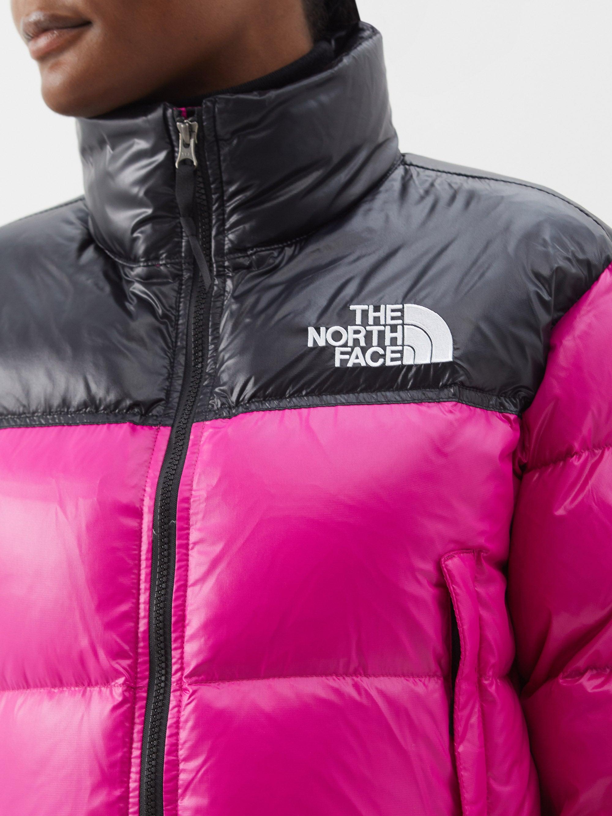 The North Face Nuptse Quilted Down Coat in Pink | Lyst
