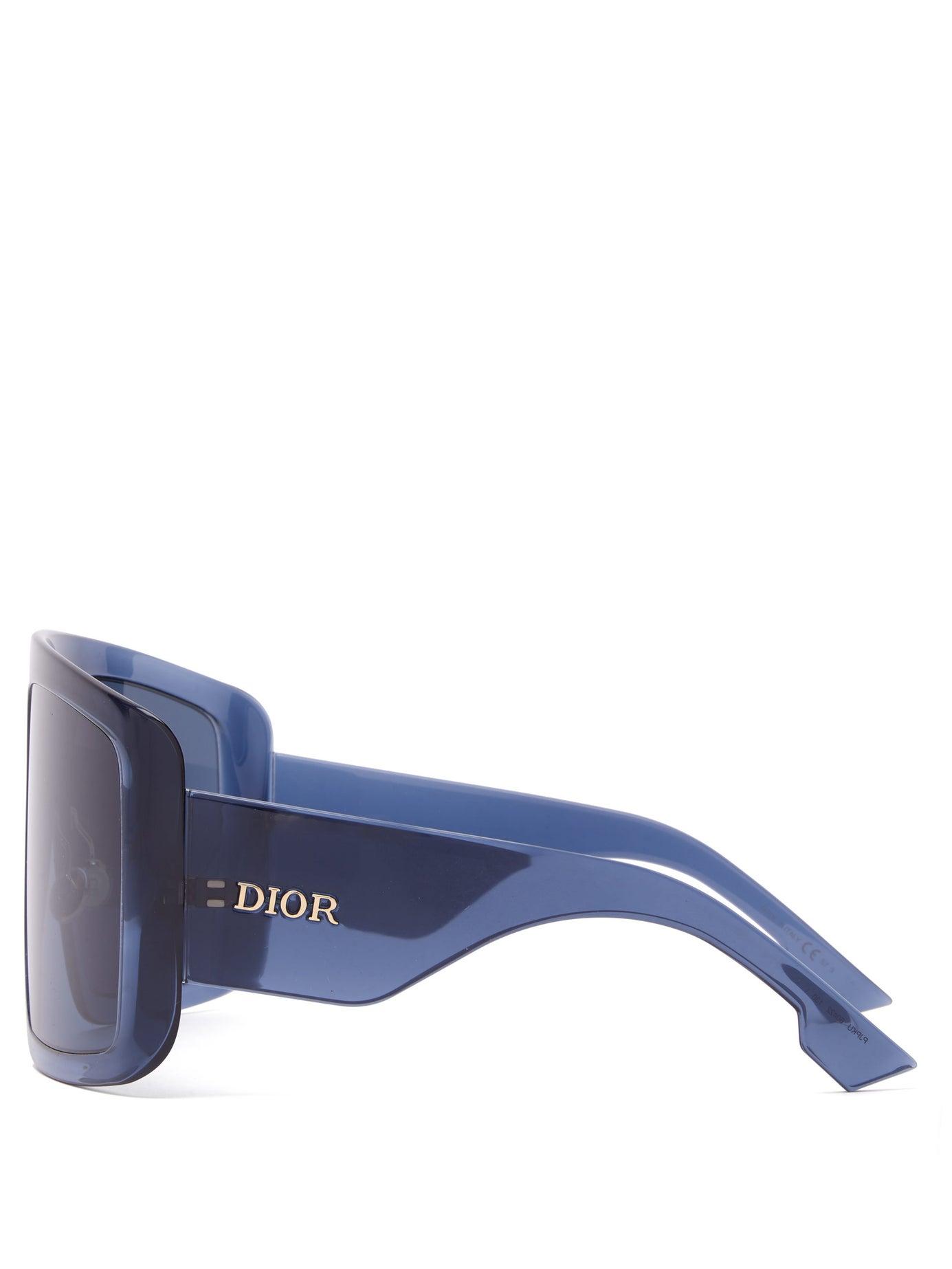 Dior Diorsolight1 Oversized Acetate Sunglasses in Navy (Blue) | Lyst