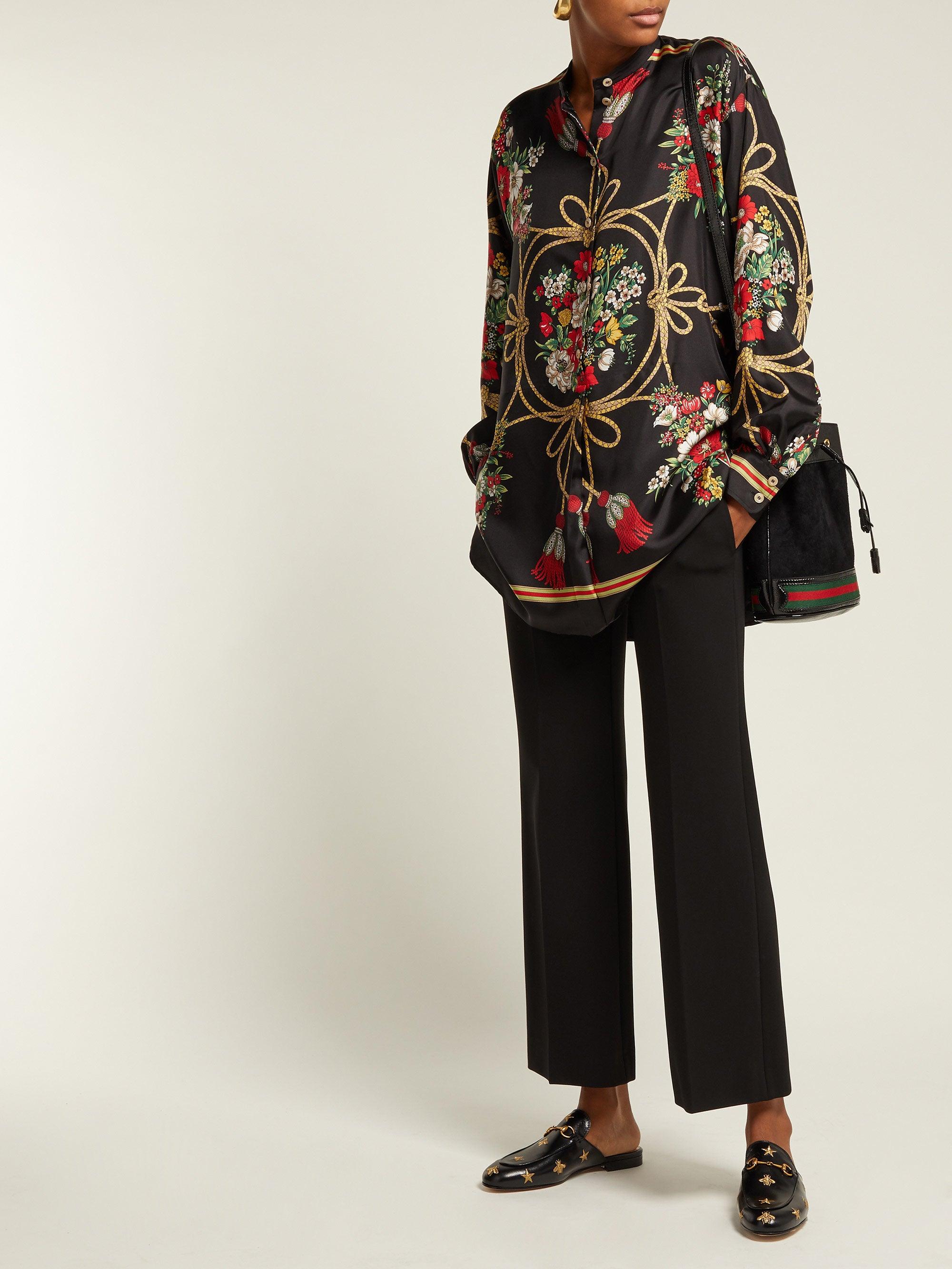gucci embroidered princetown