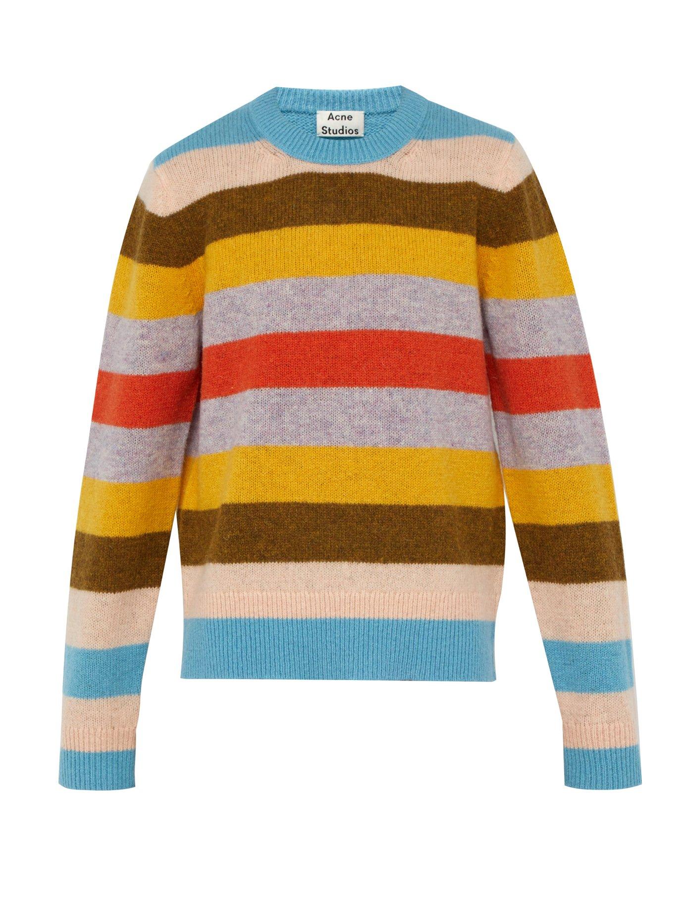 Acne Studios Kai Block Stripe Multi Mix Stripe Striped Sweater in Blue for  Men | Lyst