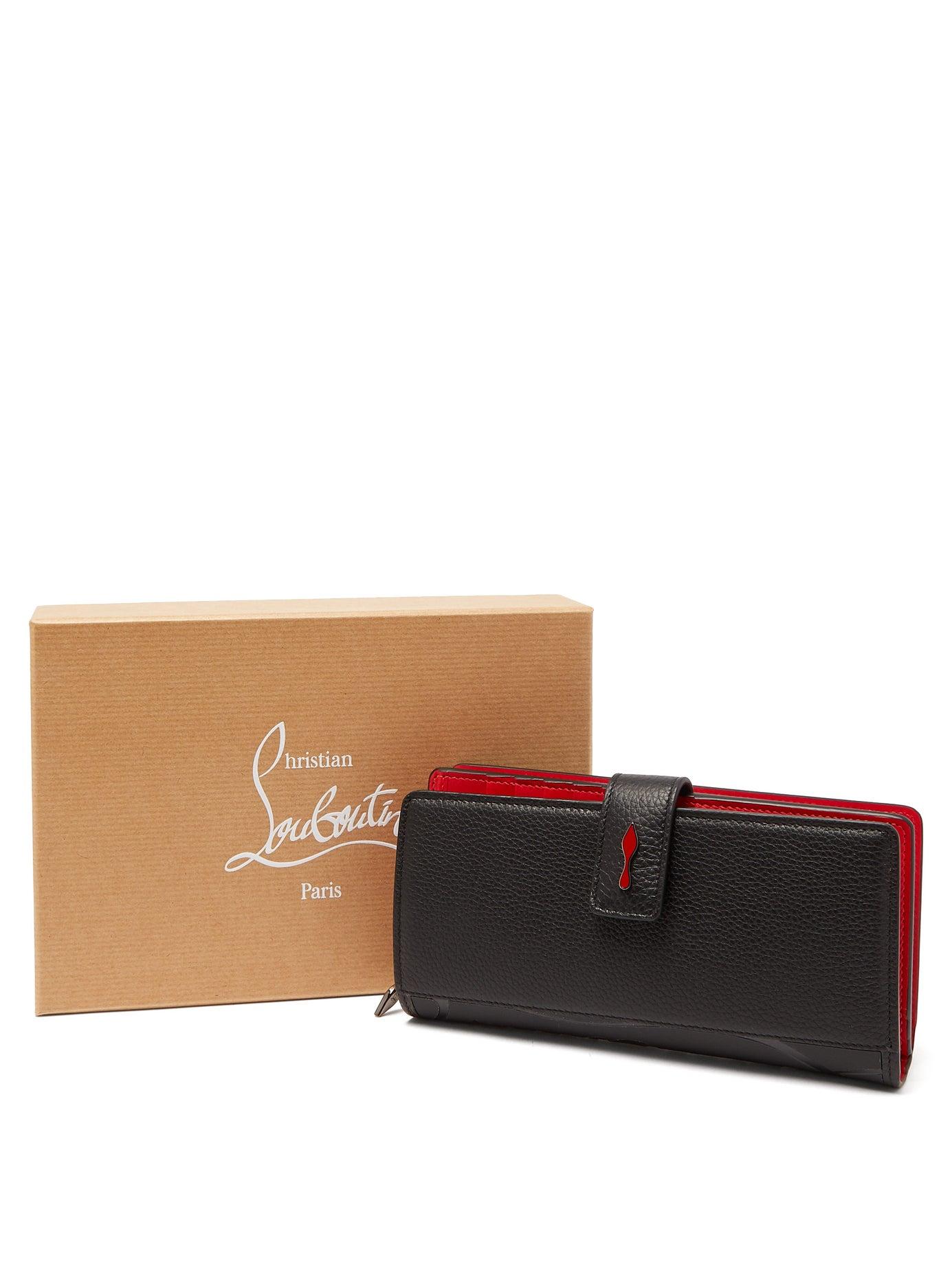 Christian Louboutin Leather Paloma Wallet in Black | Lyst