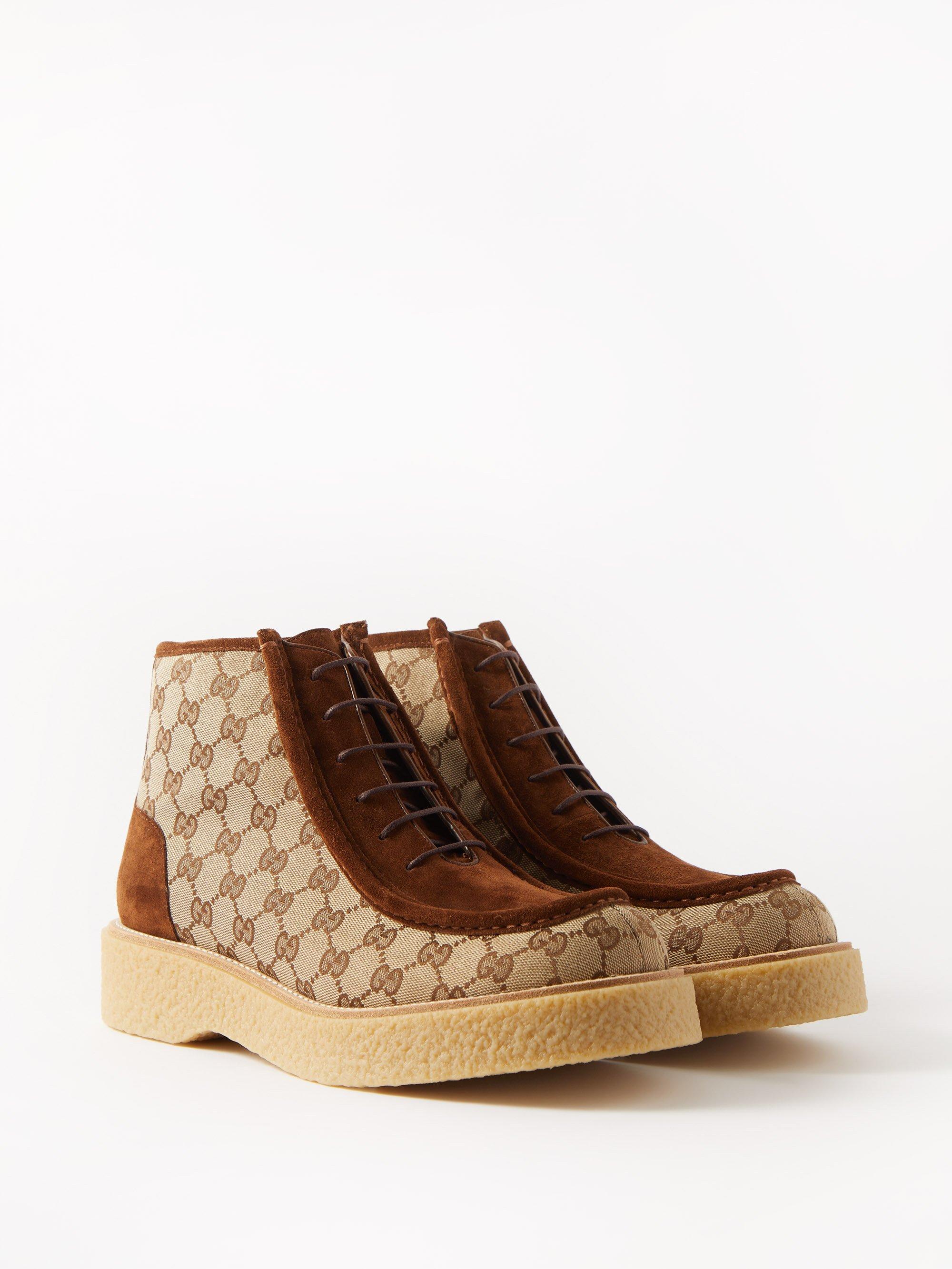 Gucci gg hotsell canvas boots
