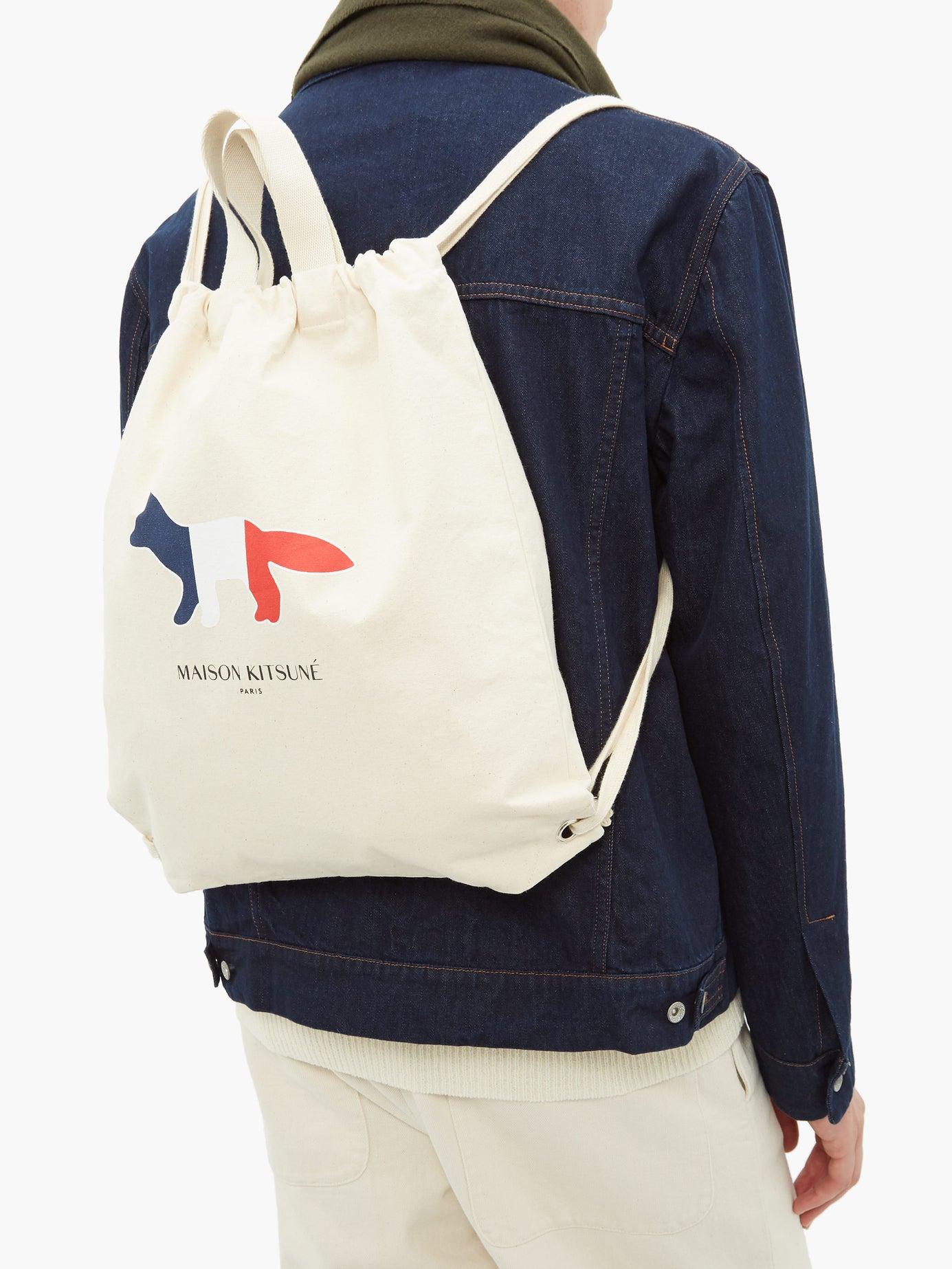 maison kitsune tote backpack