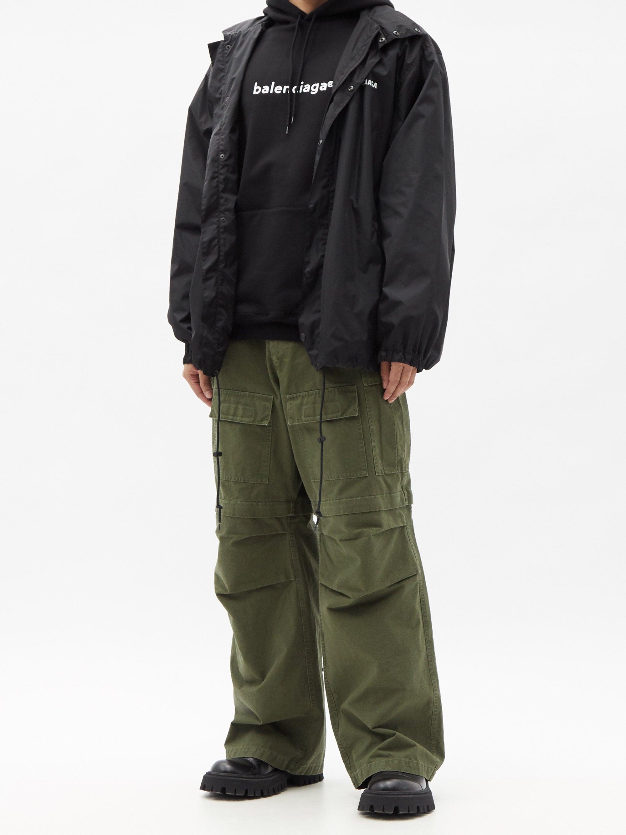 Balenciaga Patchpocket Cottoncanvas Cargo Trousers in Khaki (Green) for Men Lyst Balenciaga Patchpocket Cottoncanvas Cargo Trousers in Khaki (Green) for Men Lyst