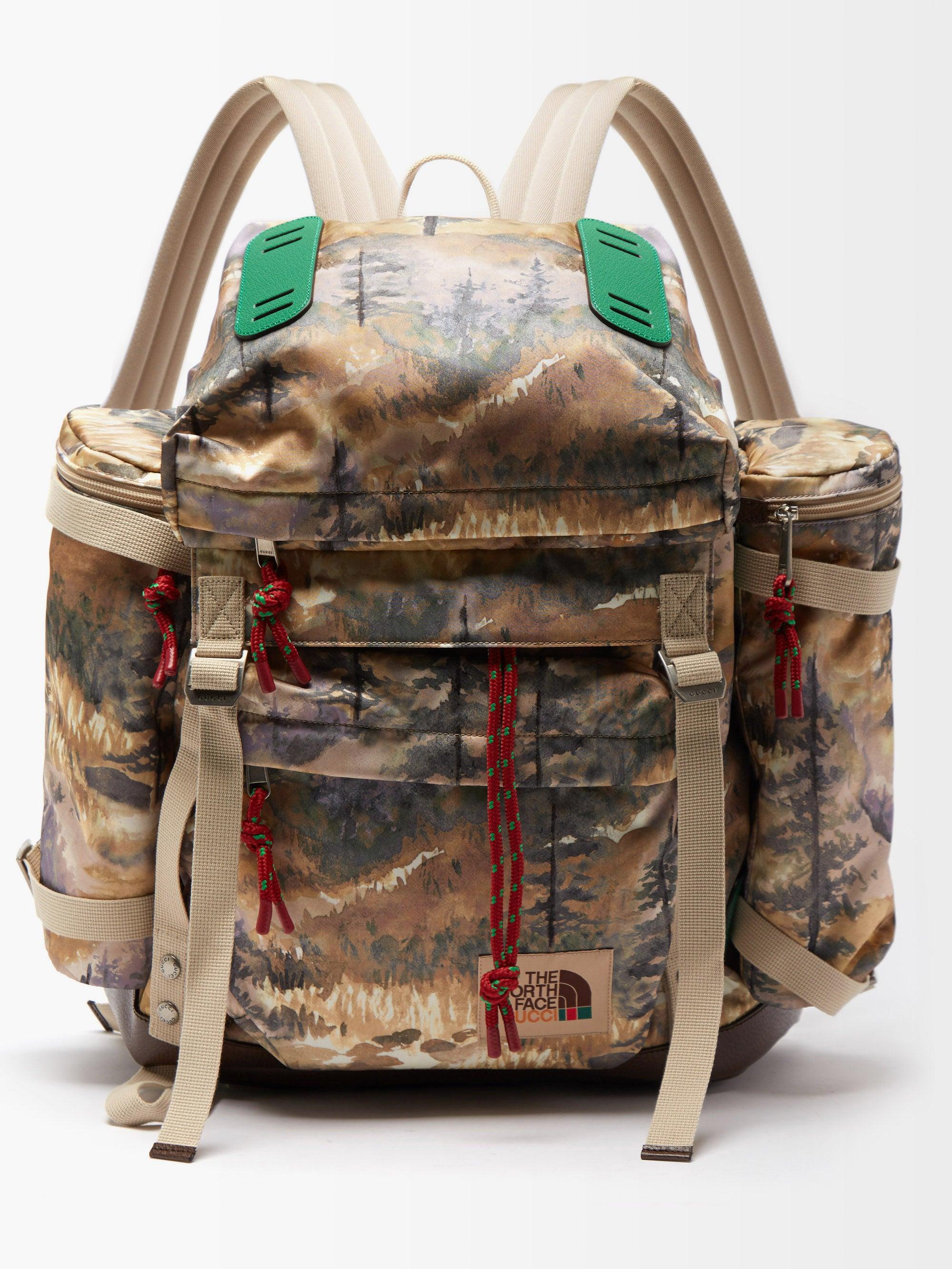 Gucci X The North Face Landscape-print Shell Backpack for Men | Lyst