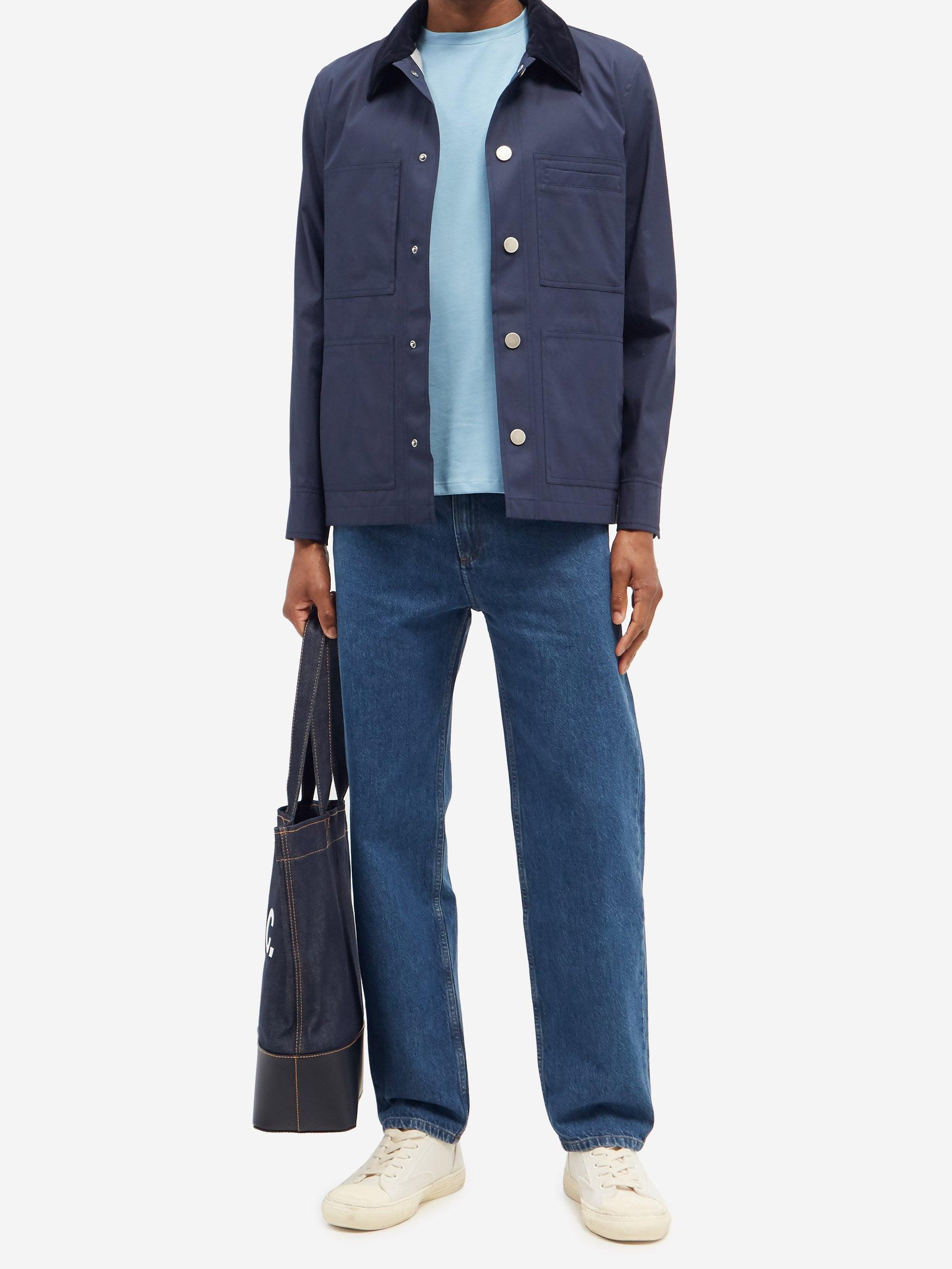 navy blue twill jacket