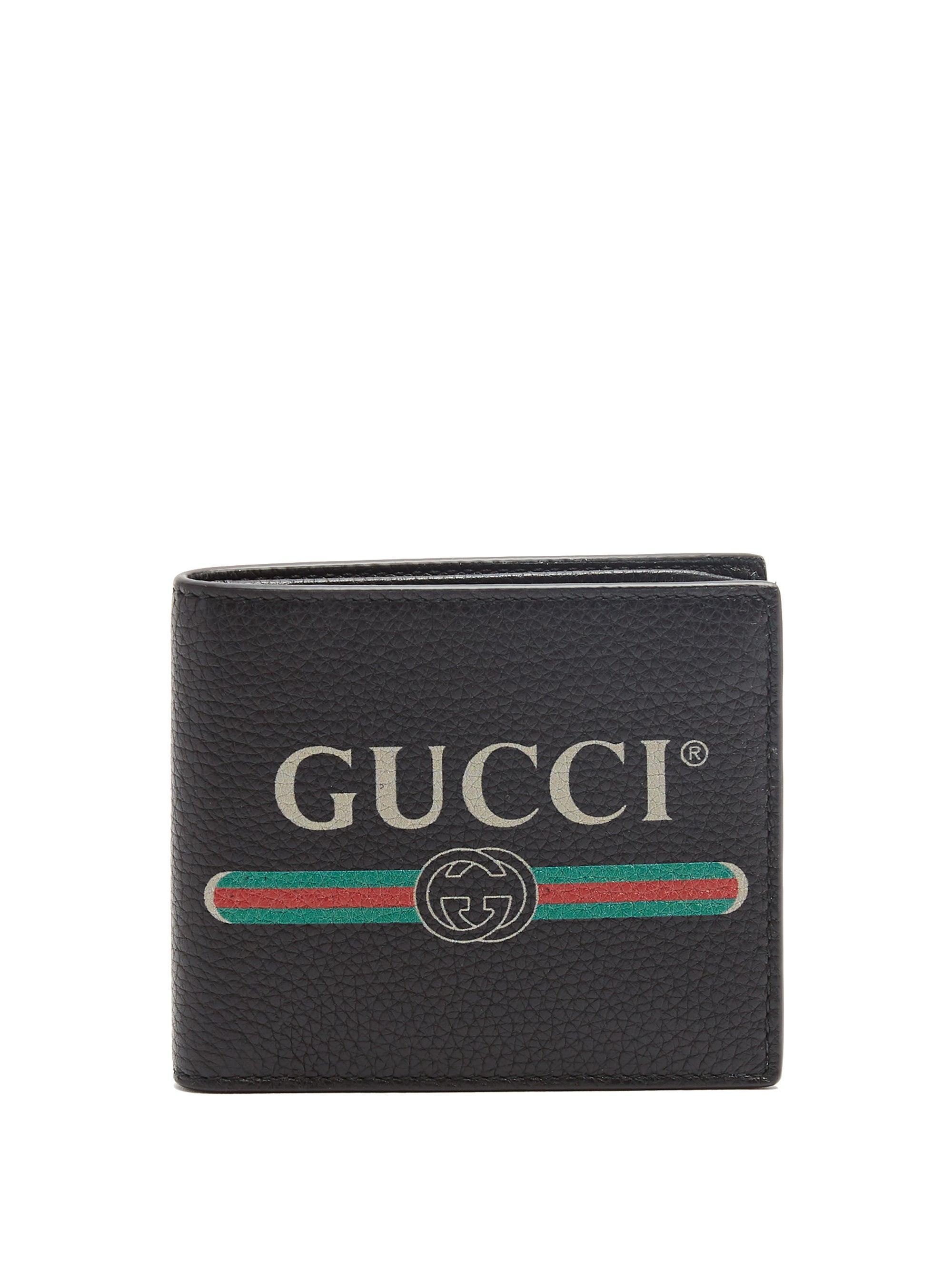 Gucci Print Leather Coin Wallet in 
