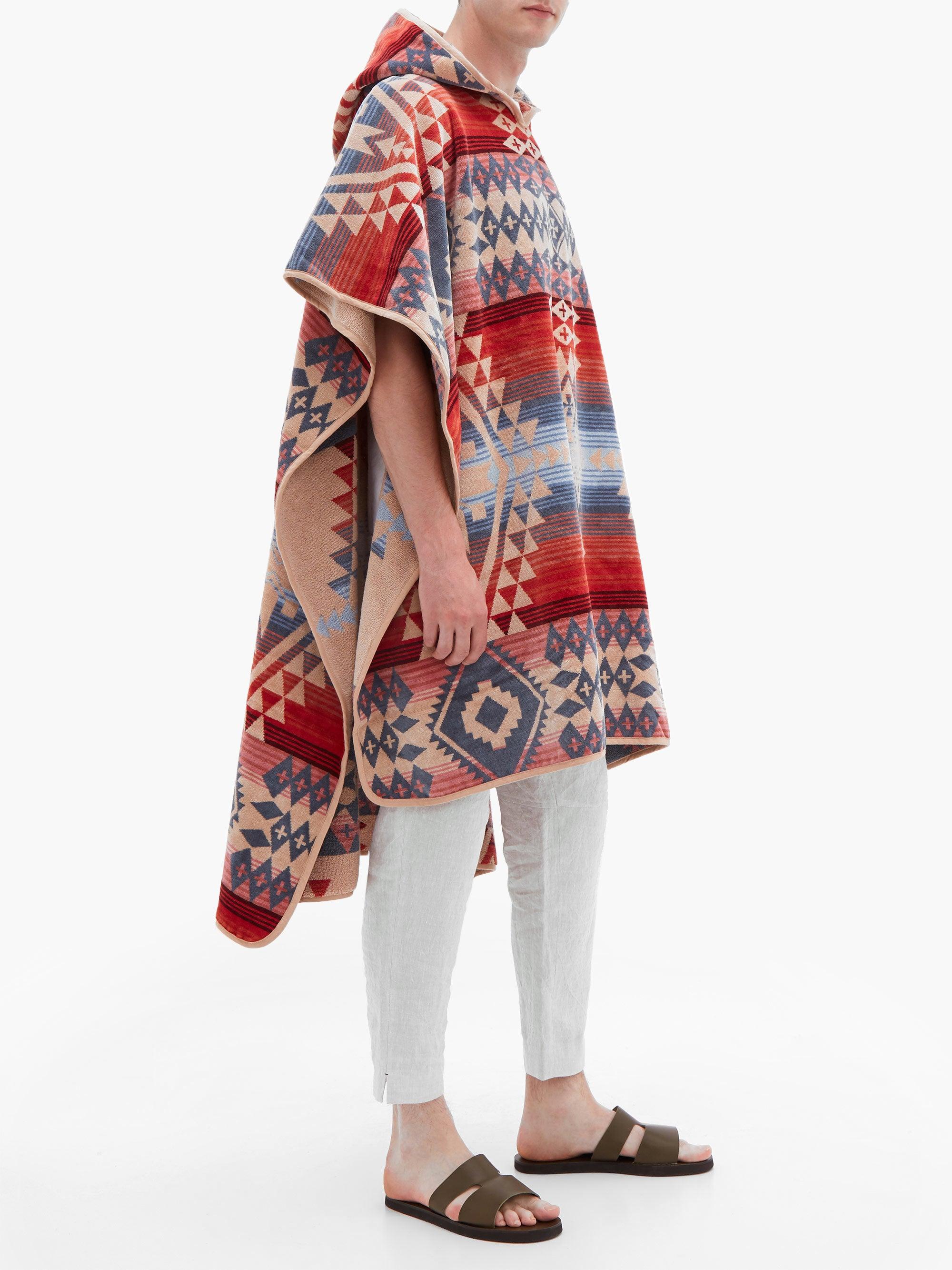 Pendleton Canyonlands Cotton-terry Poncho Towel in Red for Men | Lyst UK
