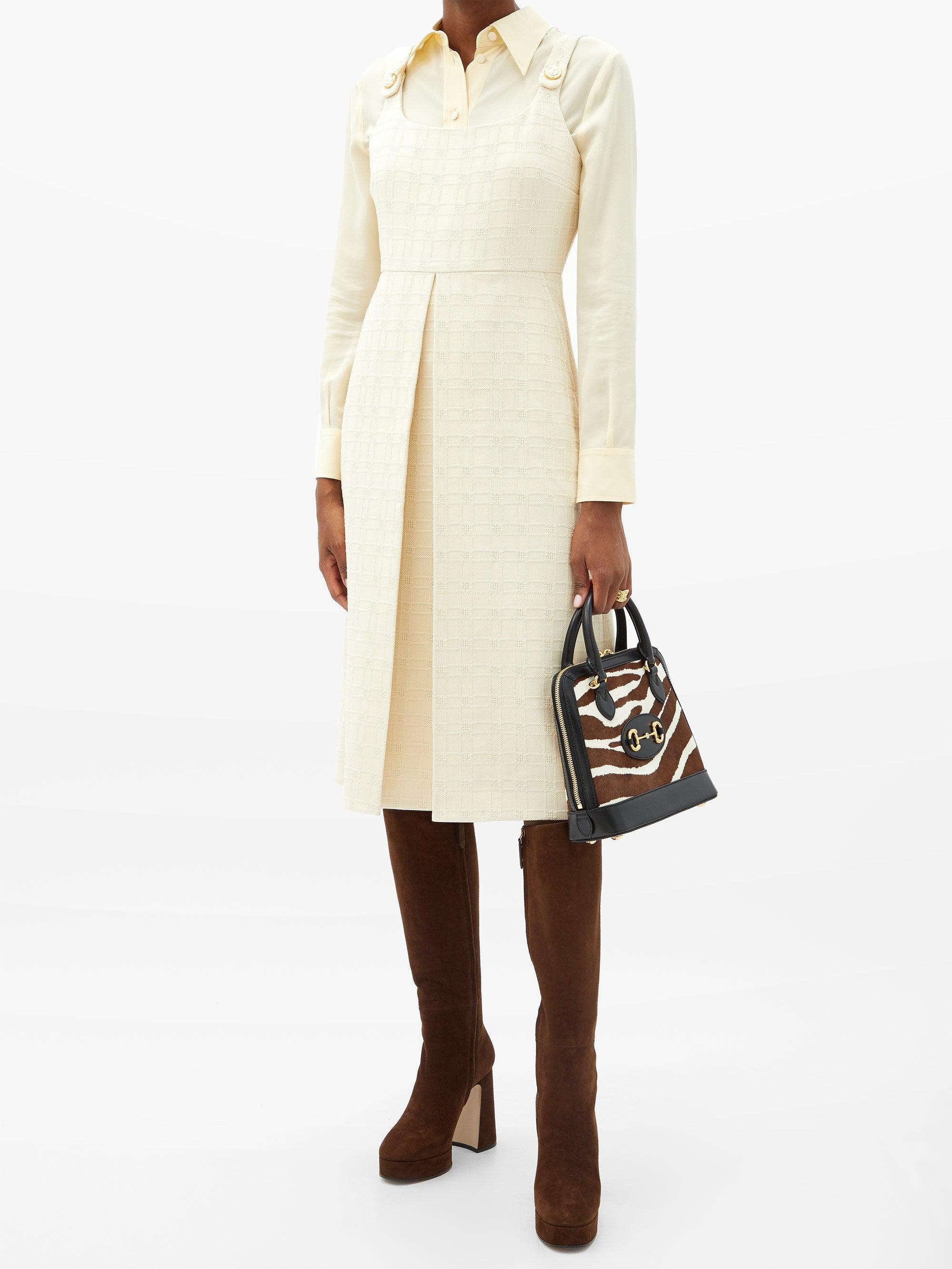 brown knee high platform boots