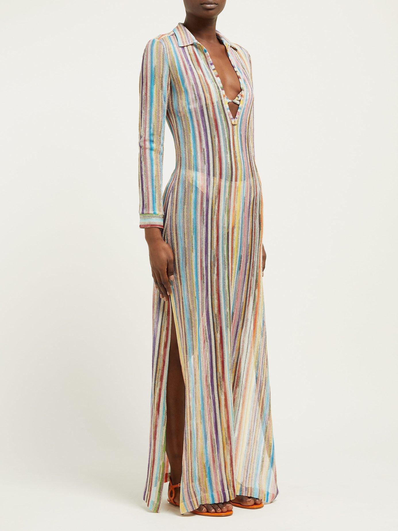 Missoni Stripe Maxi Dress Lyst