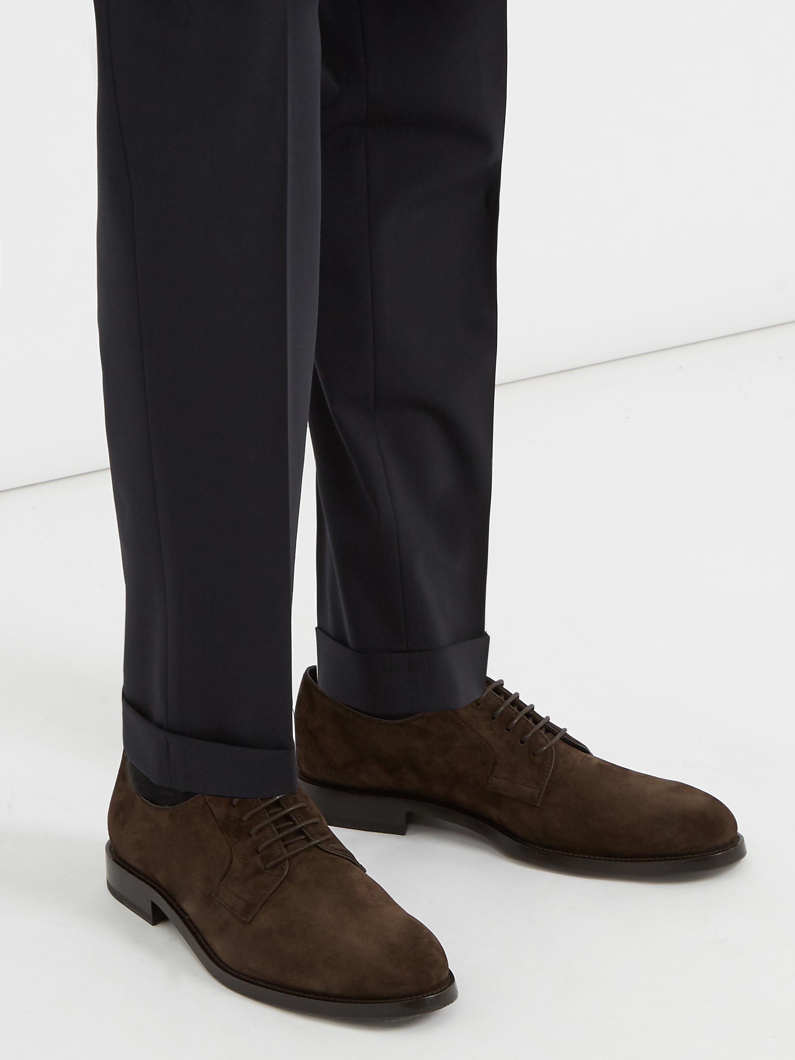 Tod's Lace-up Suede Derby Shoes in 