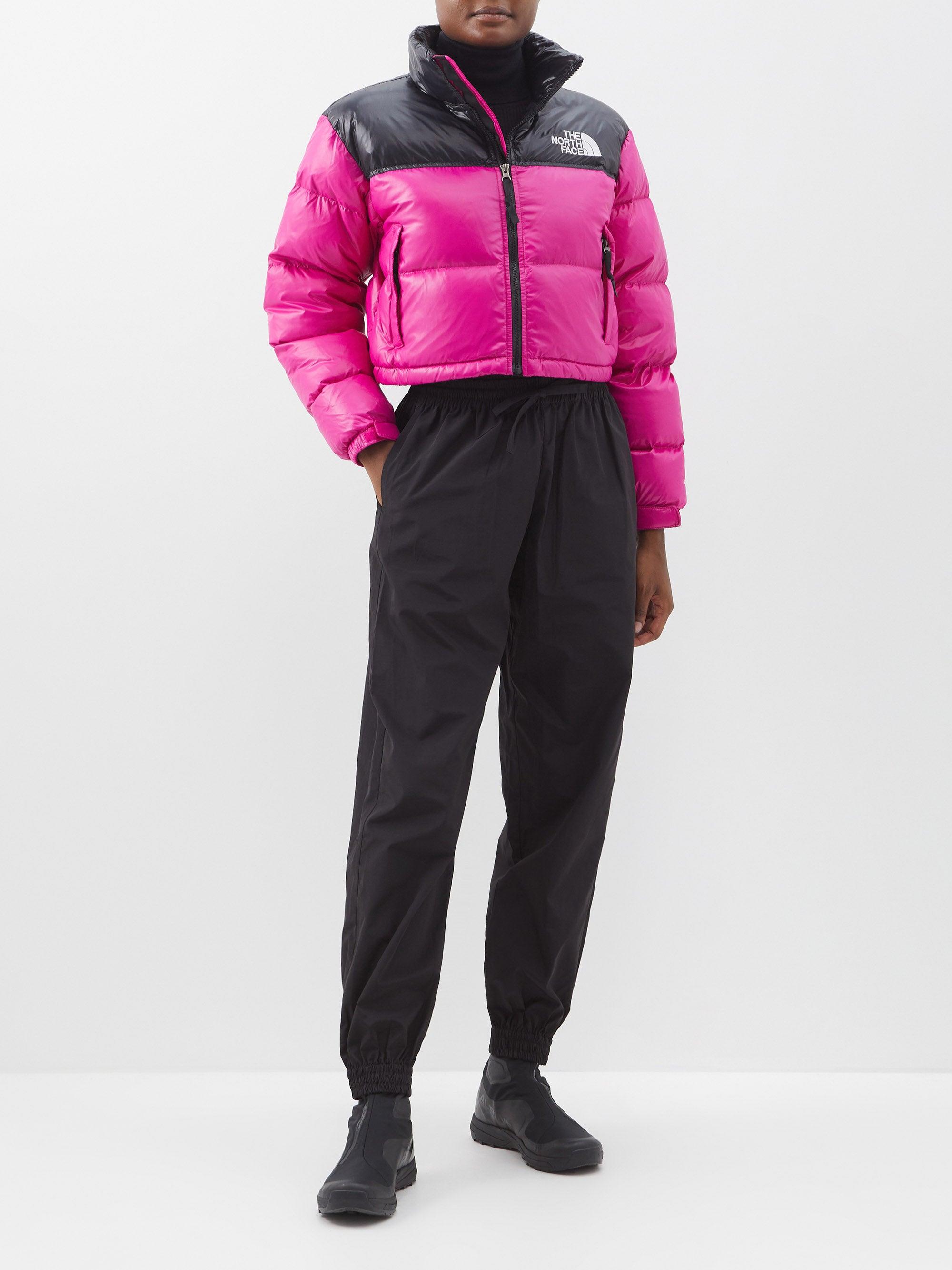 The North Face Nuptse Quilted Down Coat in Pink | Lyst