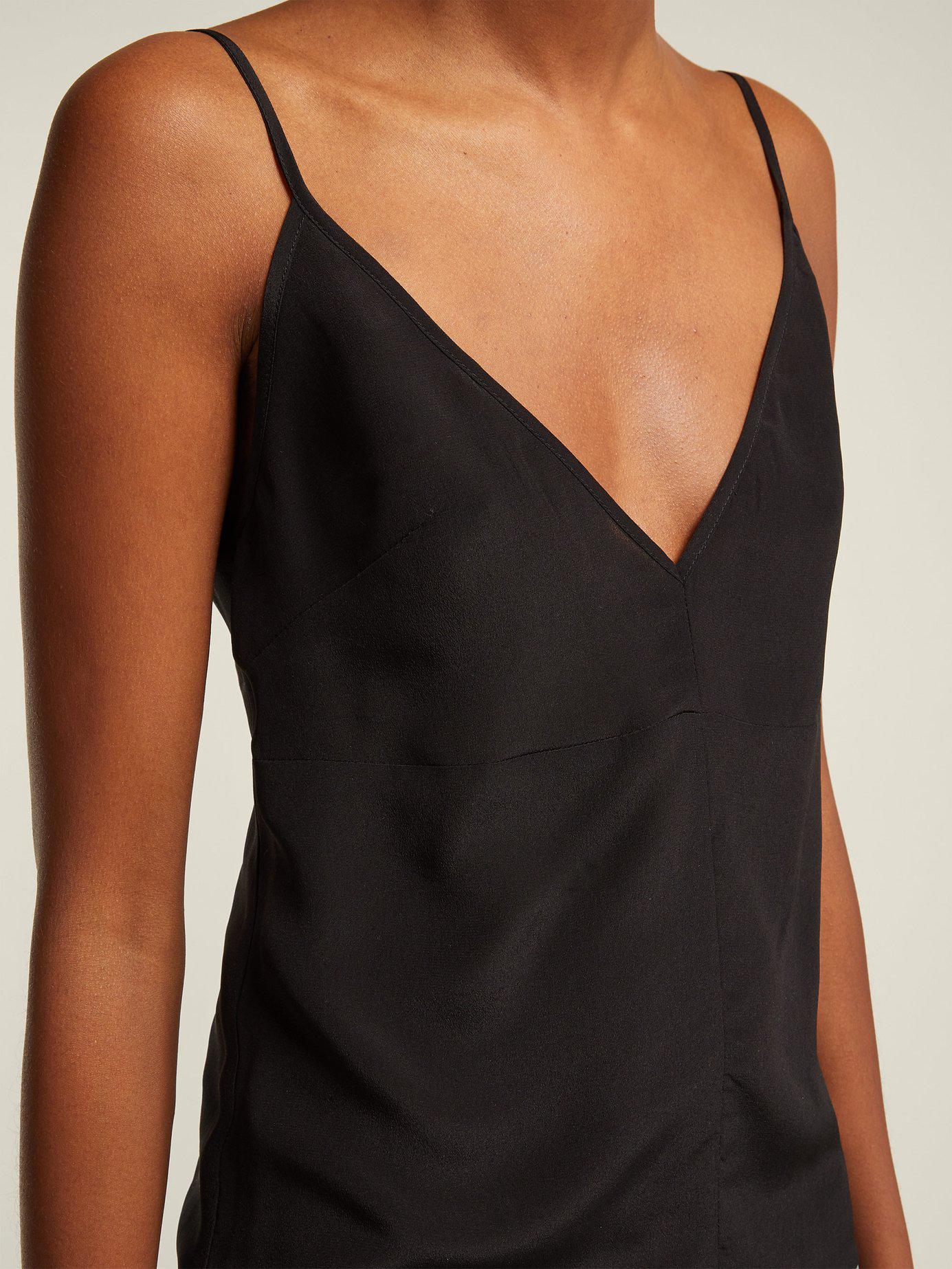 Raey Fitted Deep Neck Cami Top in | Lyst