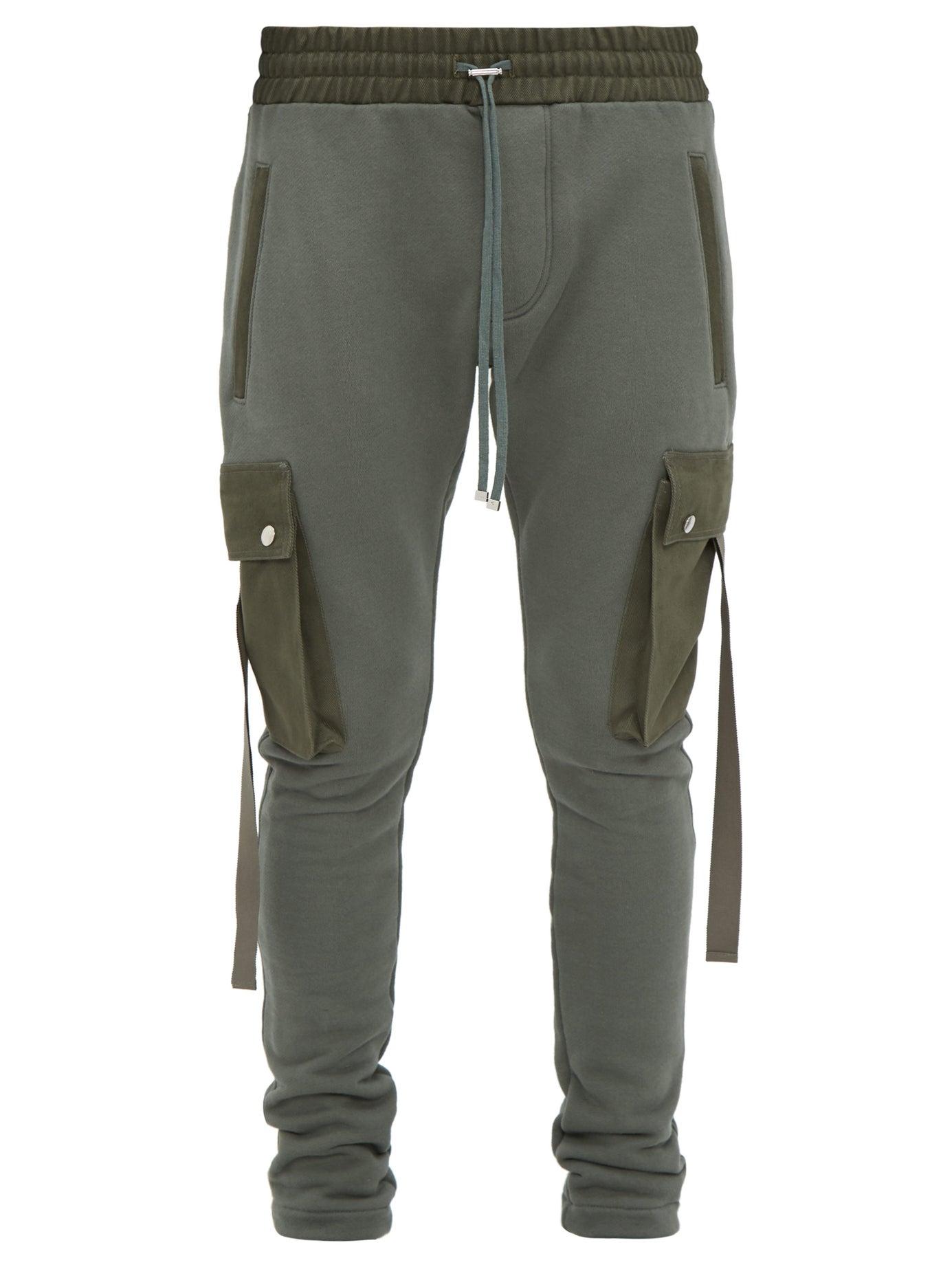 Amiri Canvas-trimmed Track Pants in Green for Men - Lyst