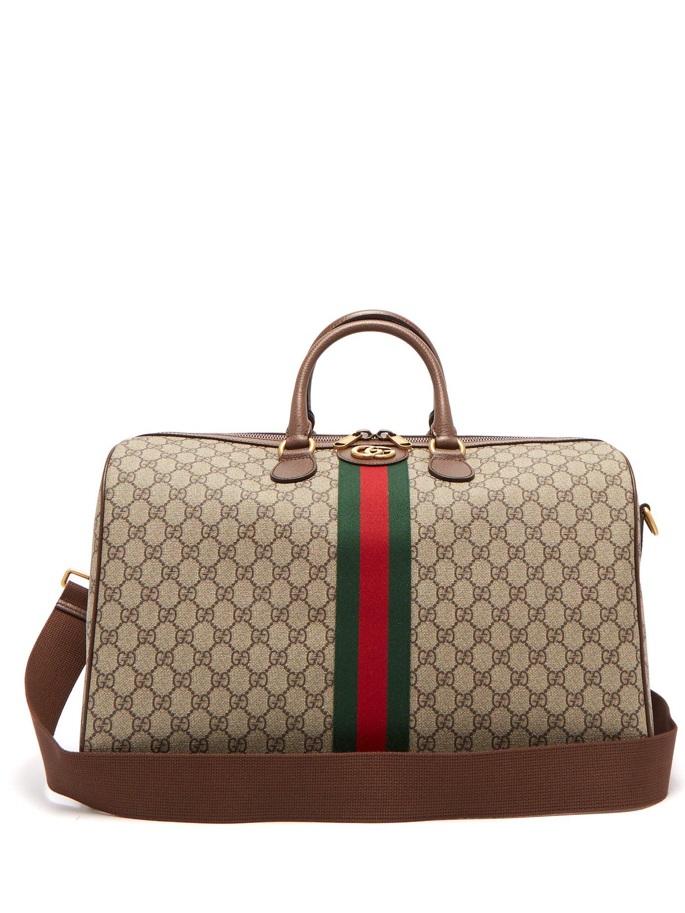 Gucci Canvas Ophidia Gg Supreme Logo Weekend Bag - Lyst