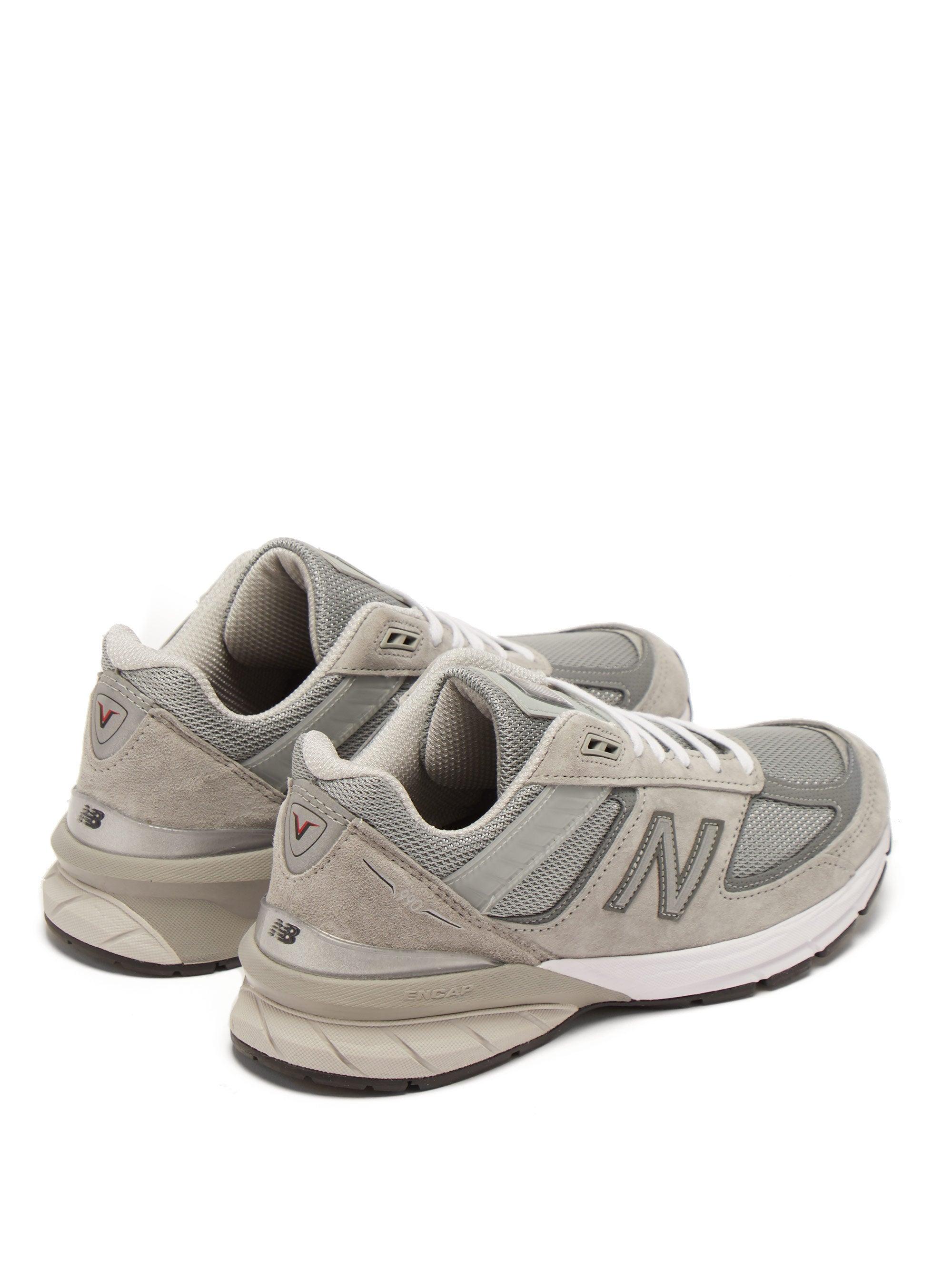 New Balance 990v5 Suede And Mesh Trainers in Grey | Lyst Australia