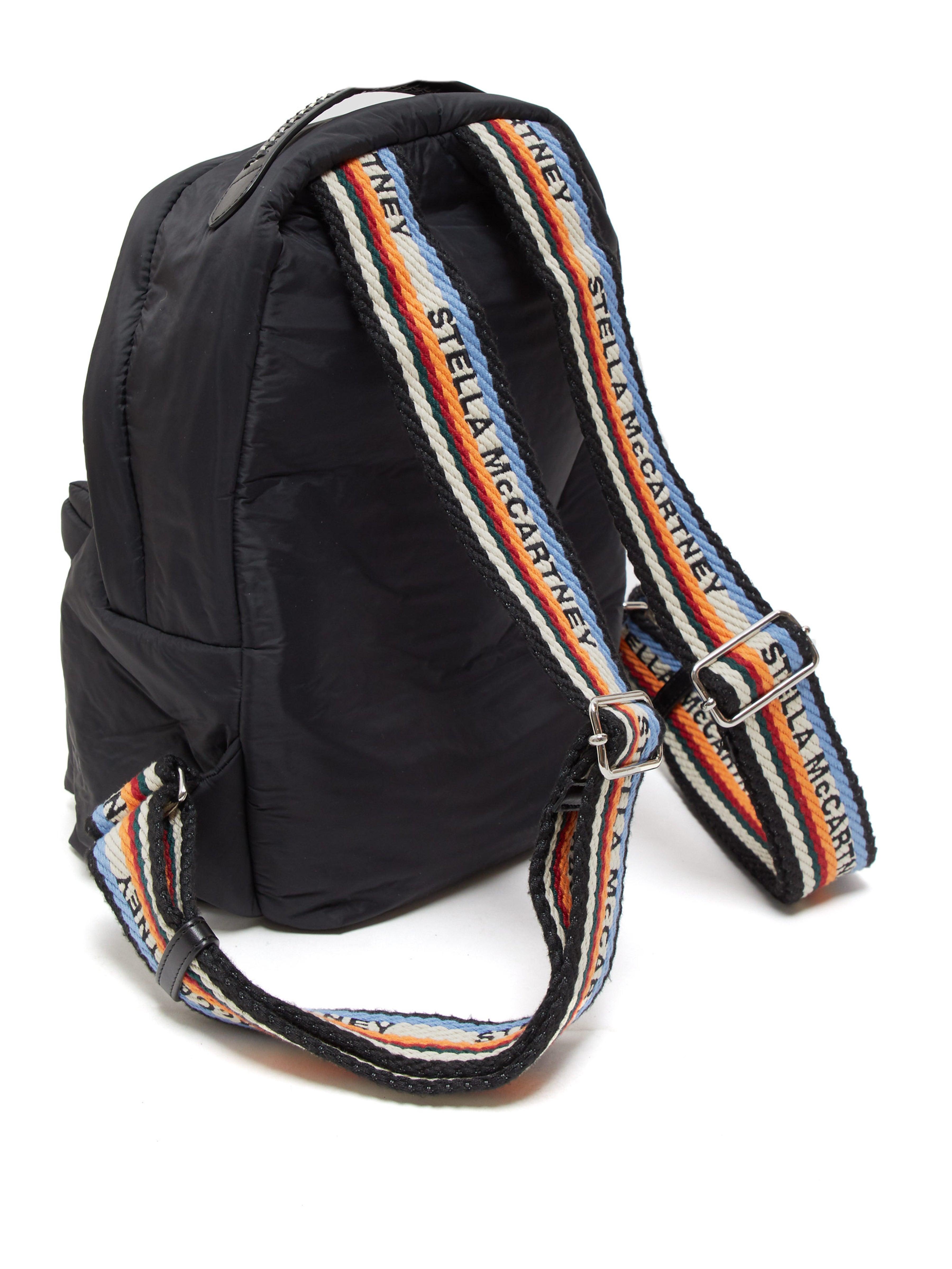 rainbow strap backpack