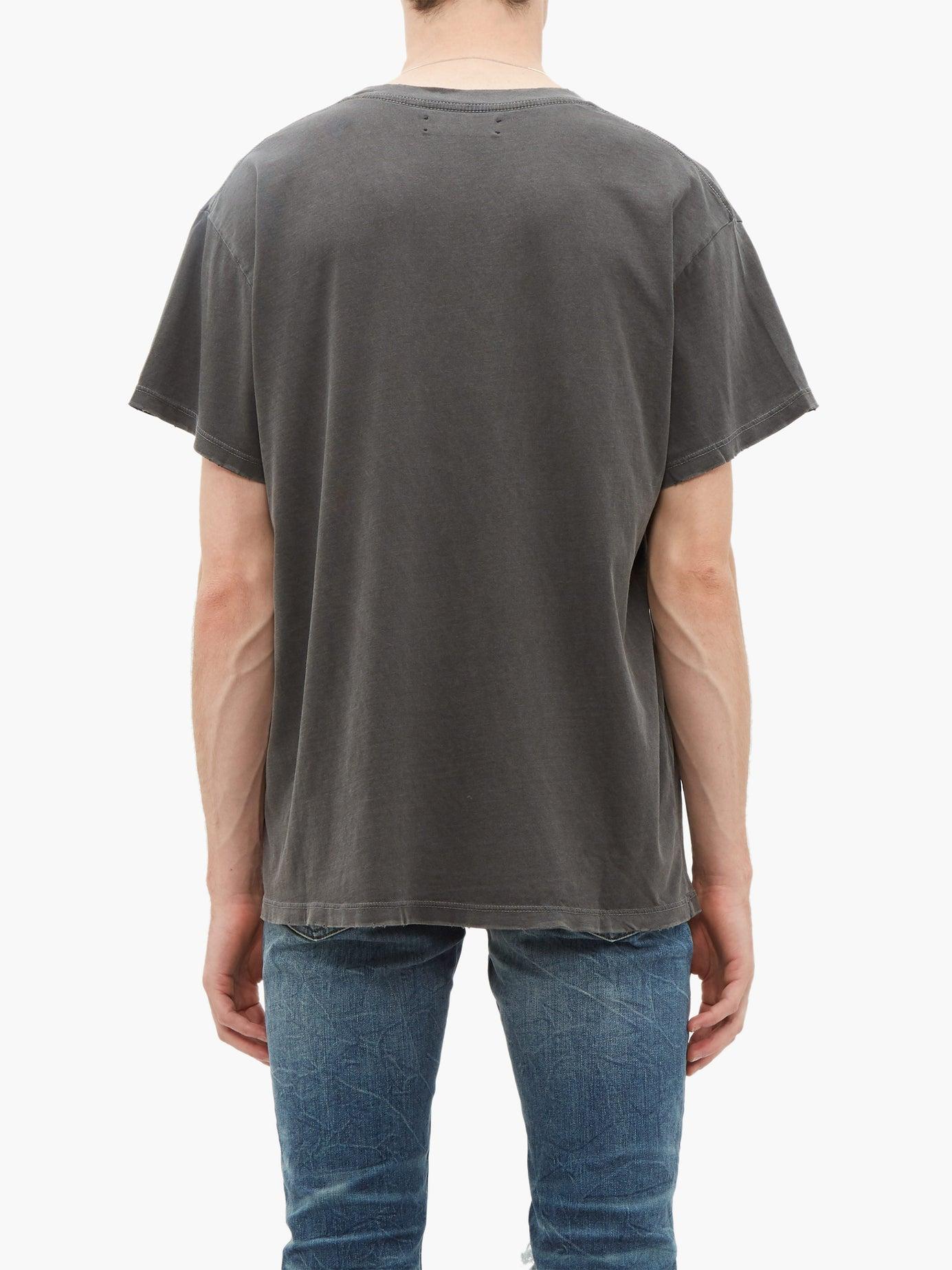 Amiri Pitbull-print Washed-cotton T-shirt in Black for Men | Lyst