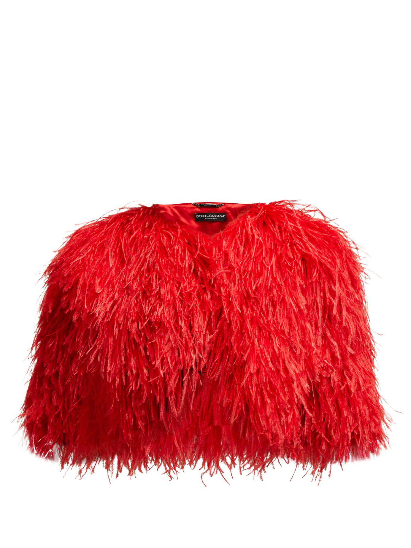Red feather cheap jacket