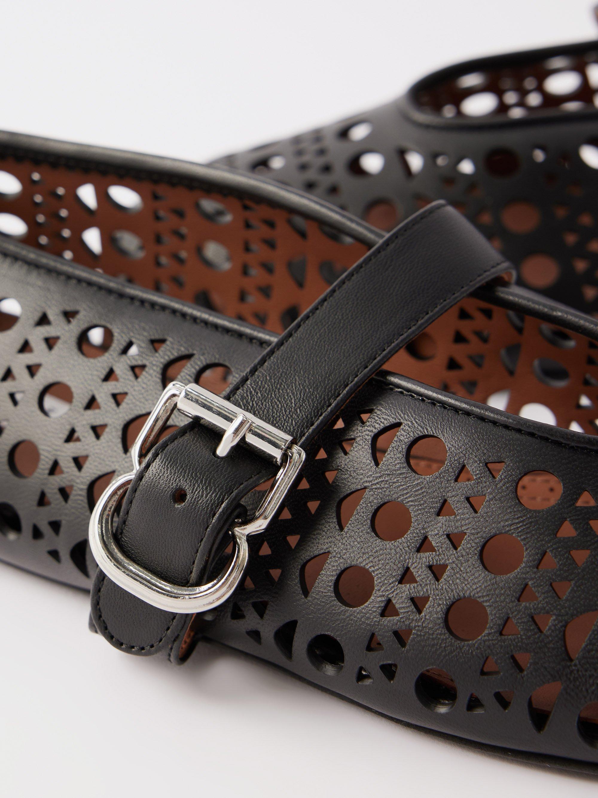 Nurture macon perforated leather deals flat