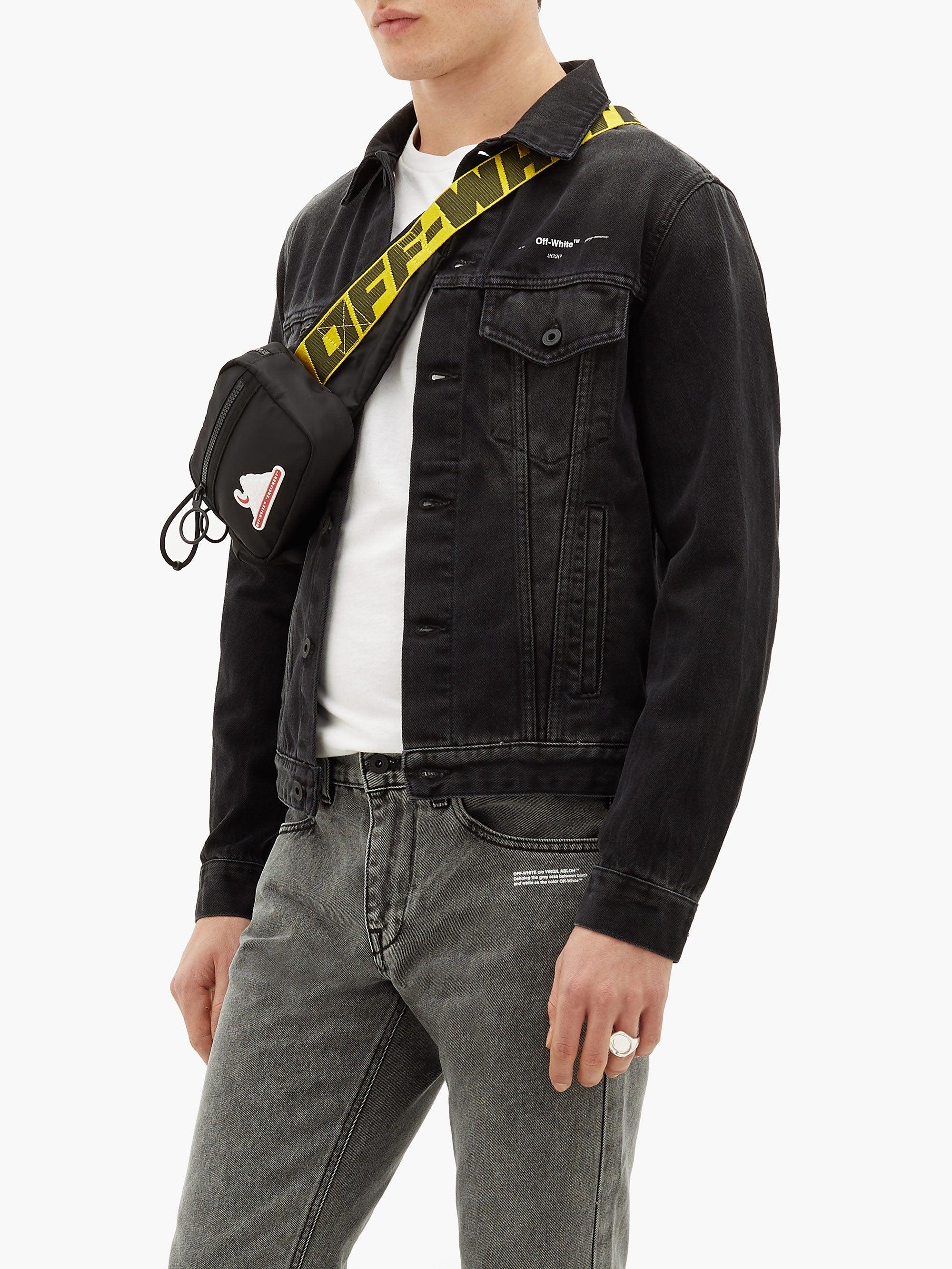 Off White Crossbody Bag Black Strap IUCN Water