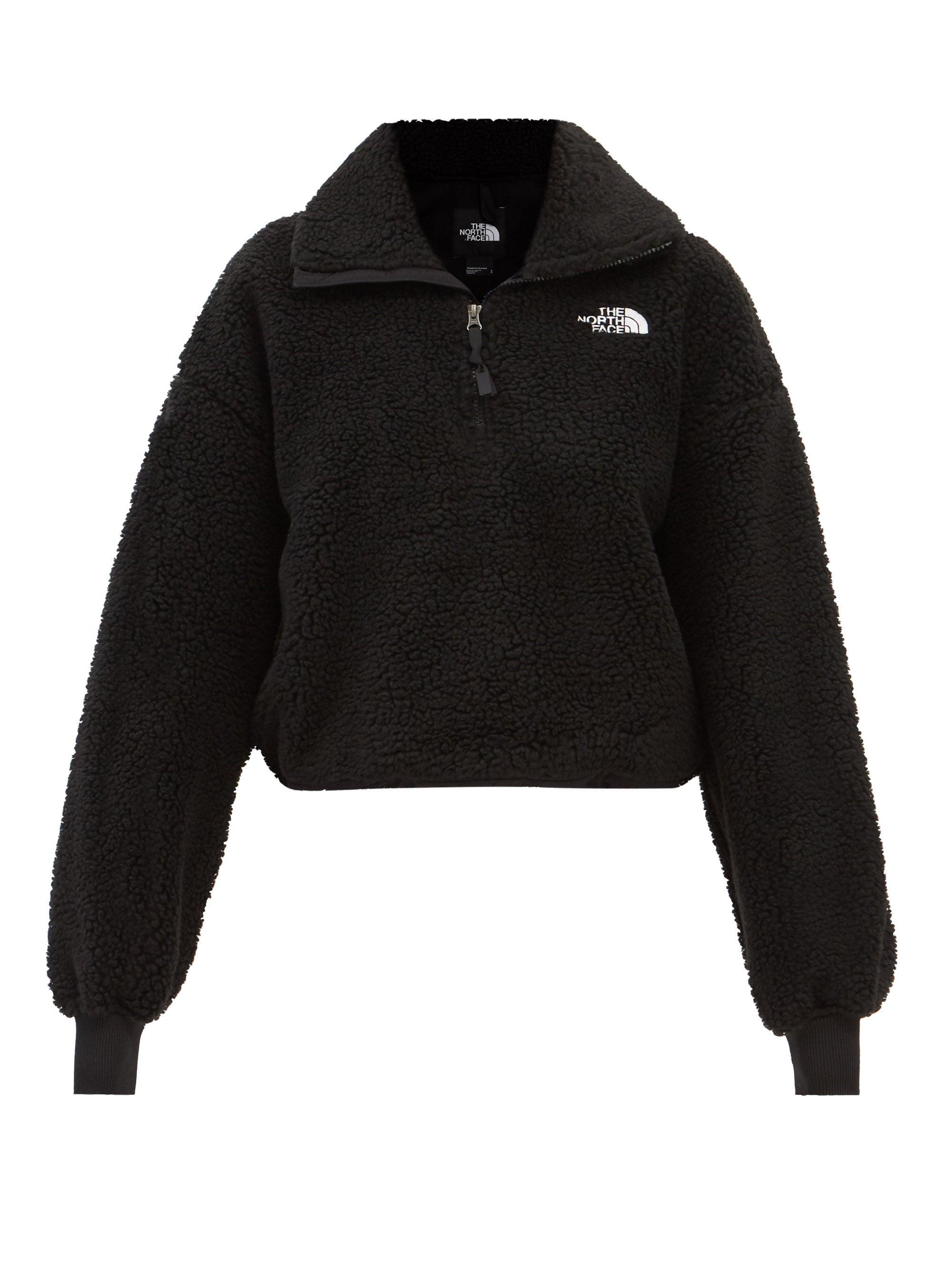 The North Face Platte Half-zip Recycled-fibre Fleece Jacket in Black | Lyst