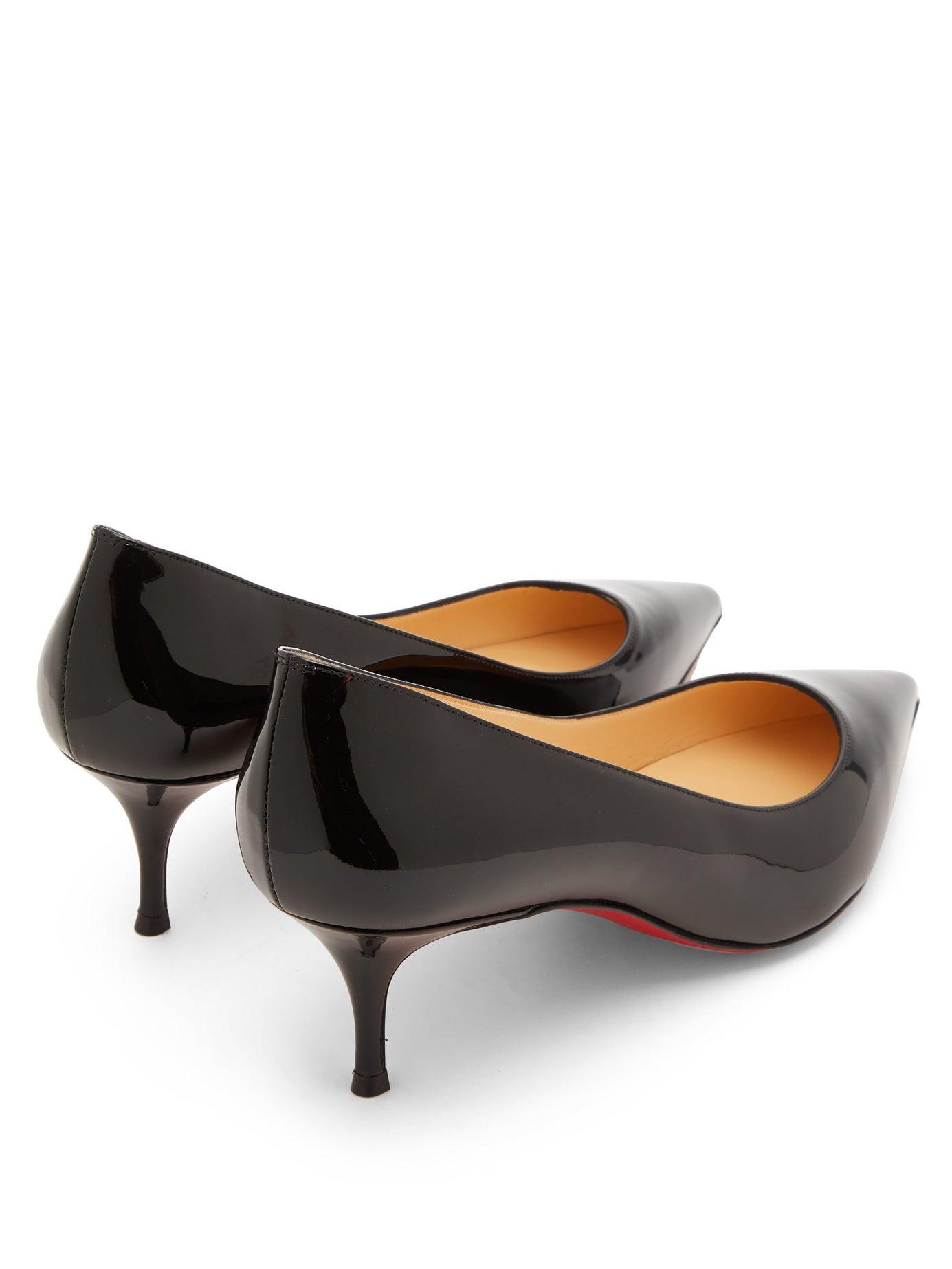 Christian Louboutin Kate 55 Patent-leather Pumps in Black - Lyst