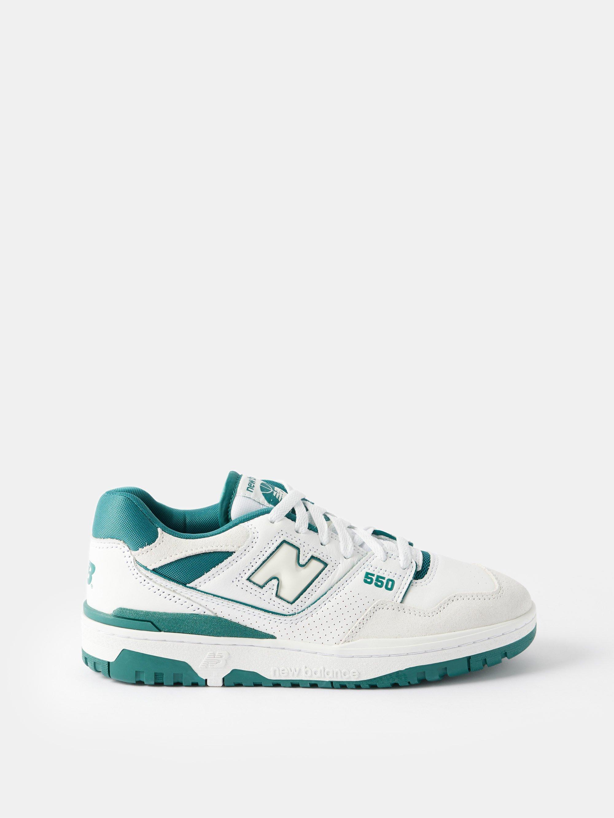 New Balance 550 Leather And Suede Trainers in Blue Lyst UK