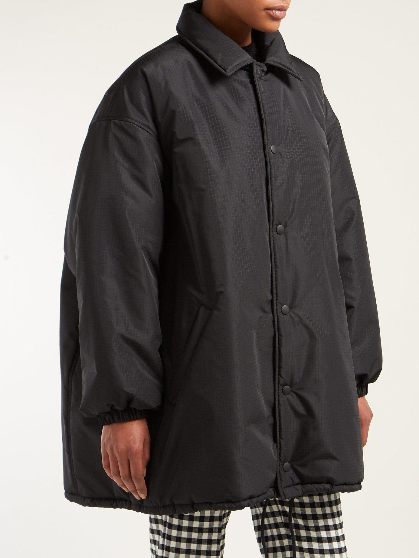 balenciaga padded coat