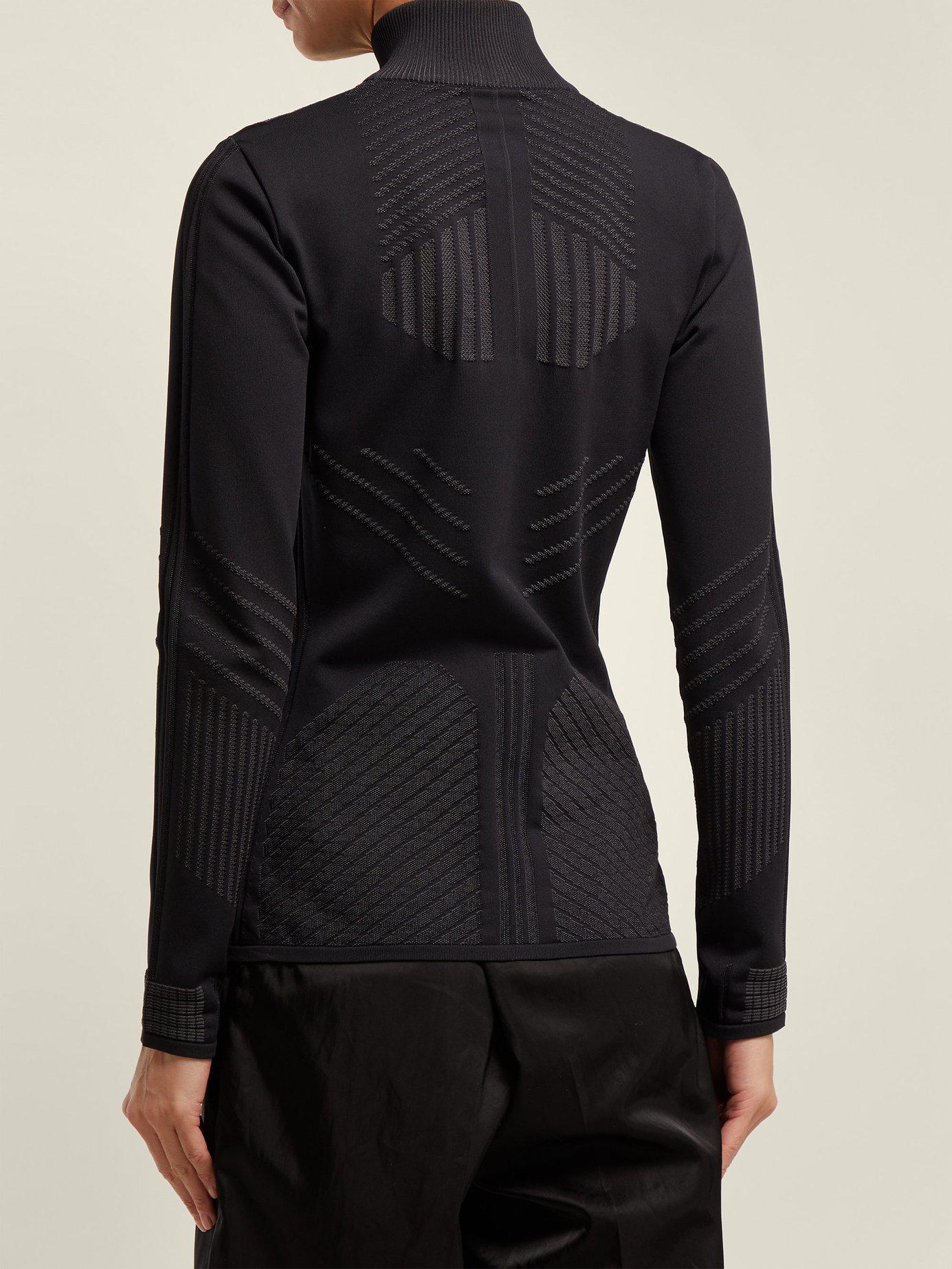 Prada Geometric-jacquard Zip-up Top in Black Green (Black) - Lyst Prada Geometric-jacquard Zip-up Top in Black Green (Black) - Lyst