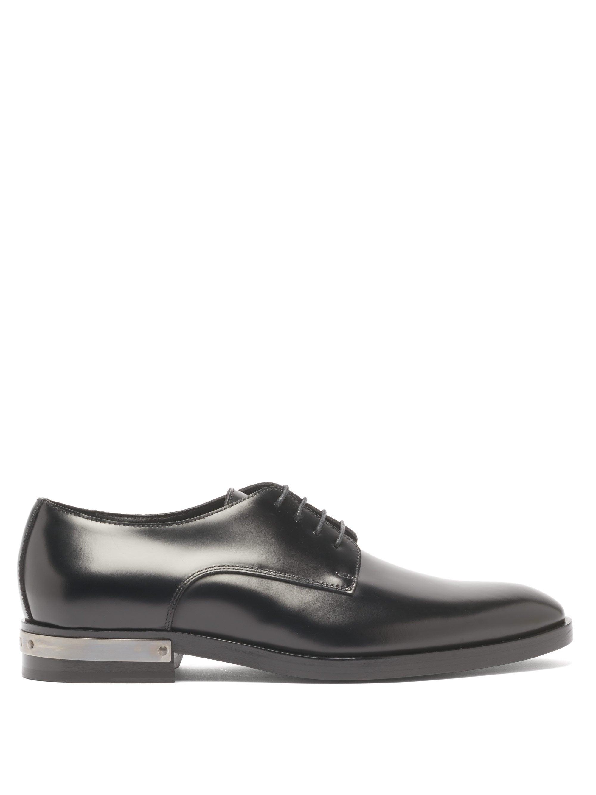 Balmain Prince Leather Derby Shoes in Black for Men | Lyst