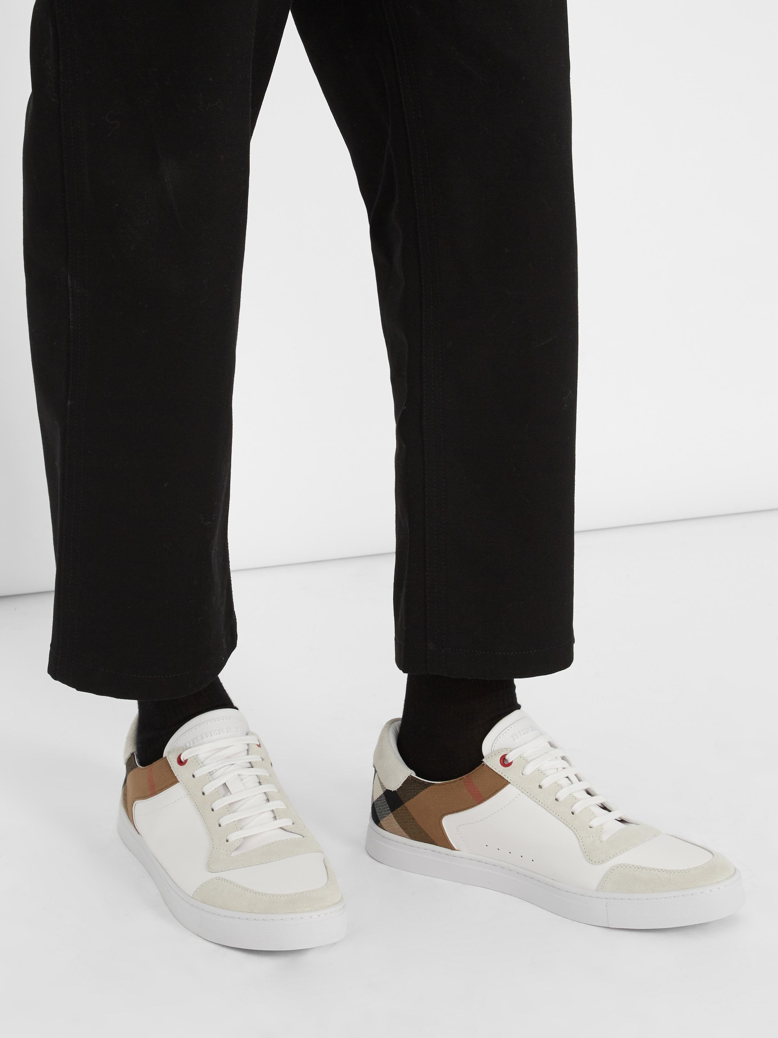 Burberry Reeth Low-top Leather Trainers 