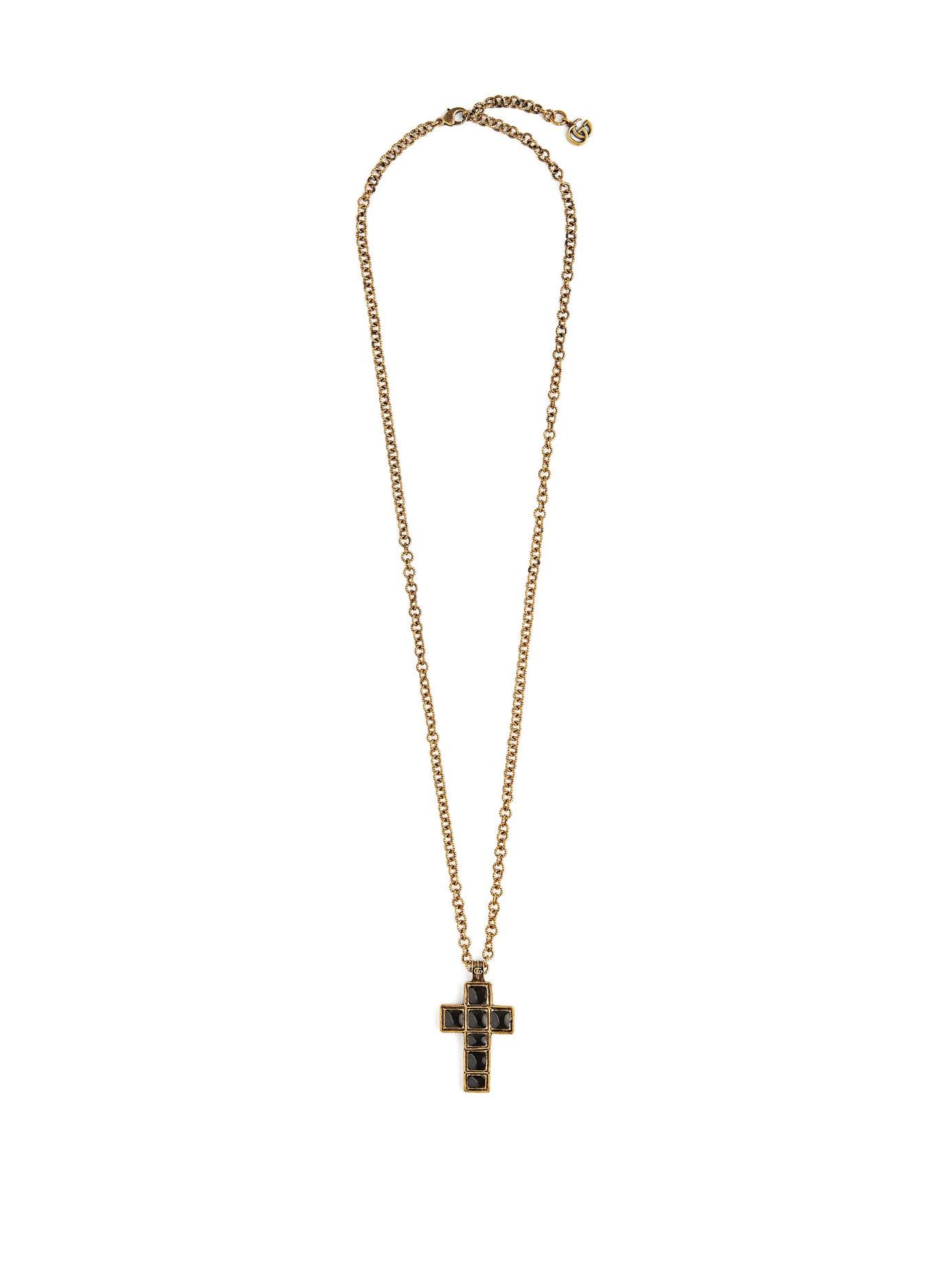cross necklace gucci
