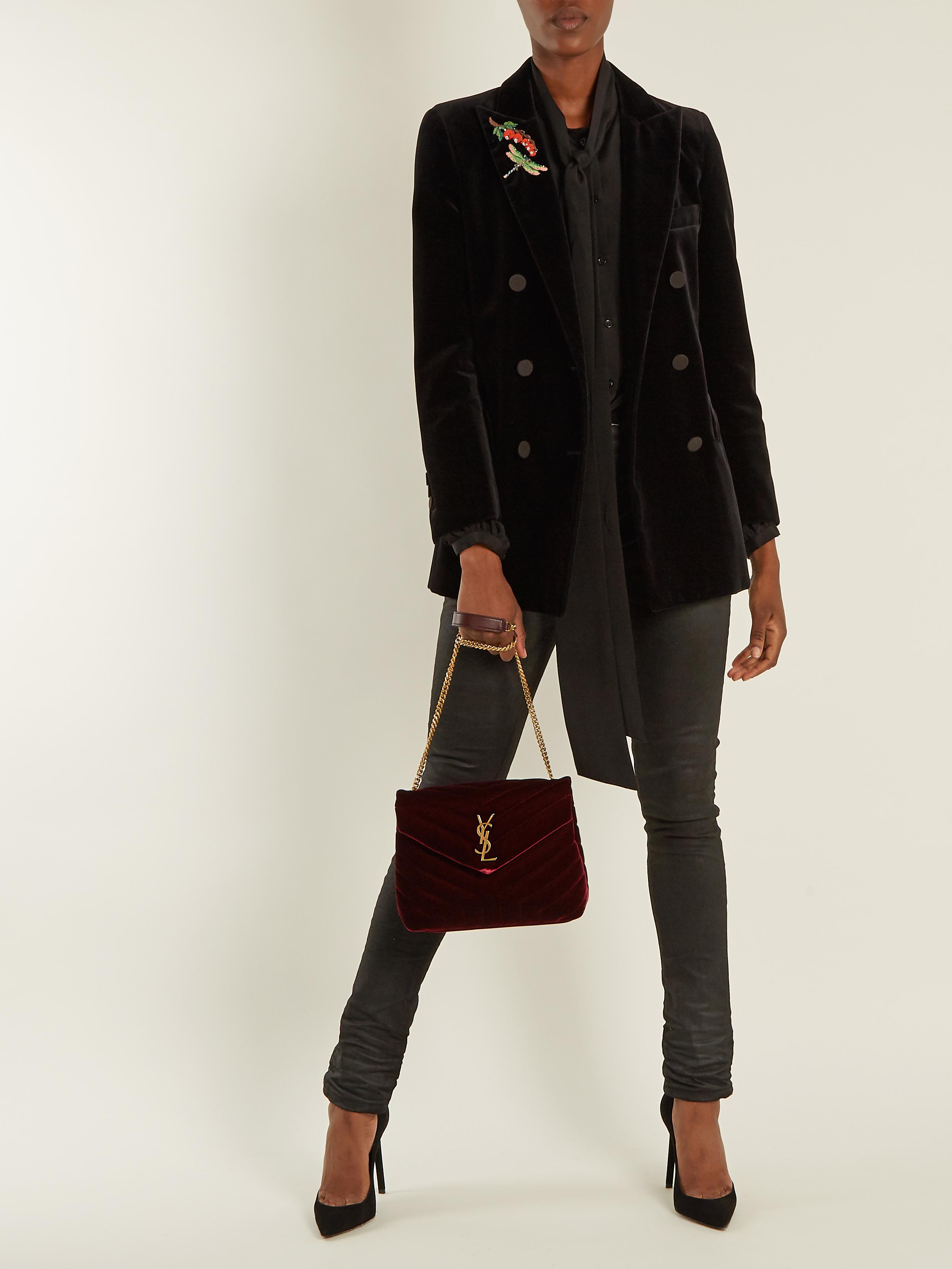 saint laurent velvet