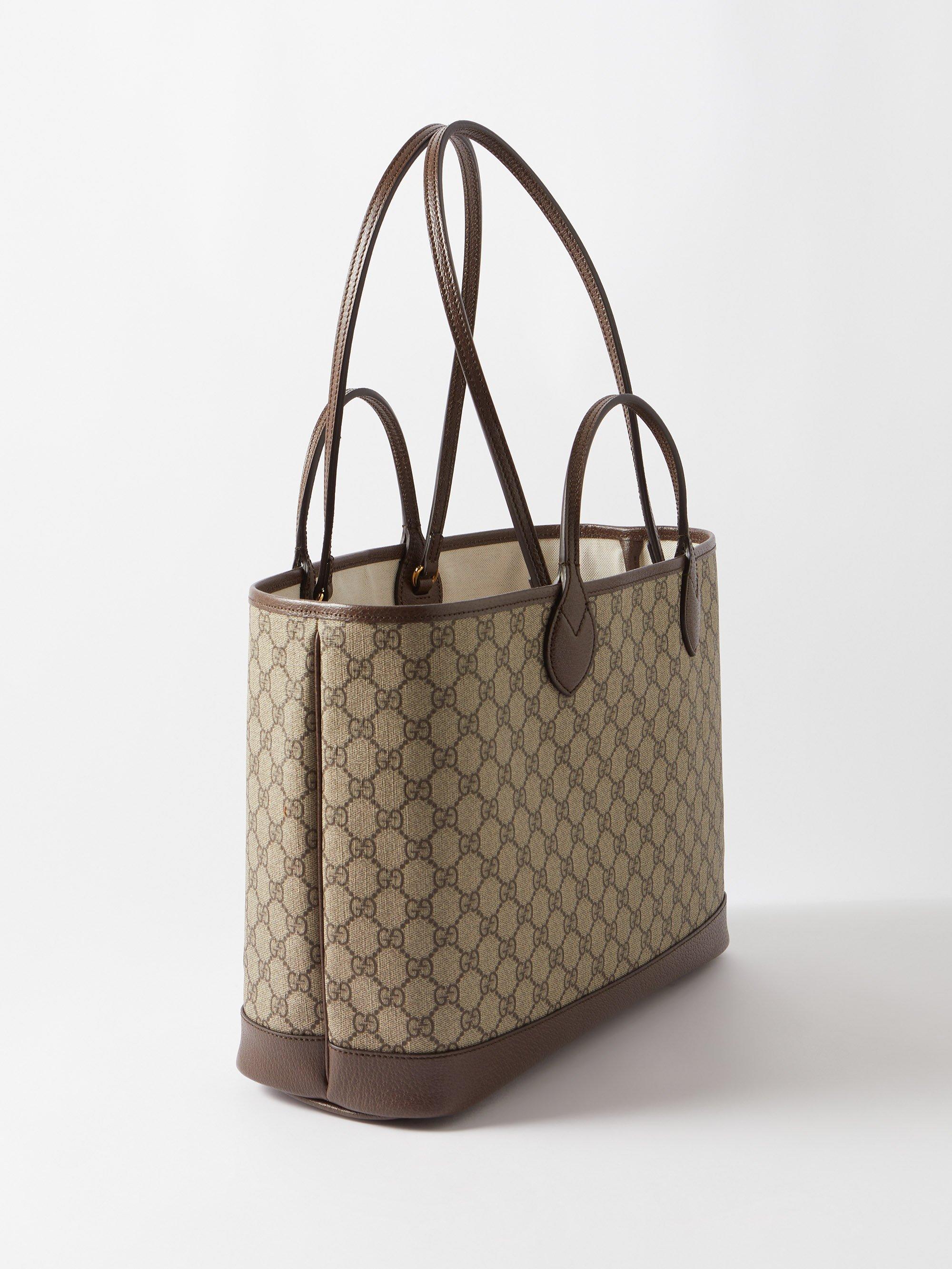 Ophidia Medium Tote Bag in Brown - Gucci