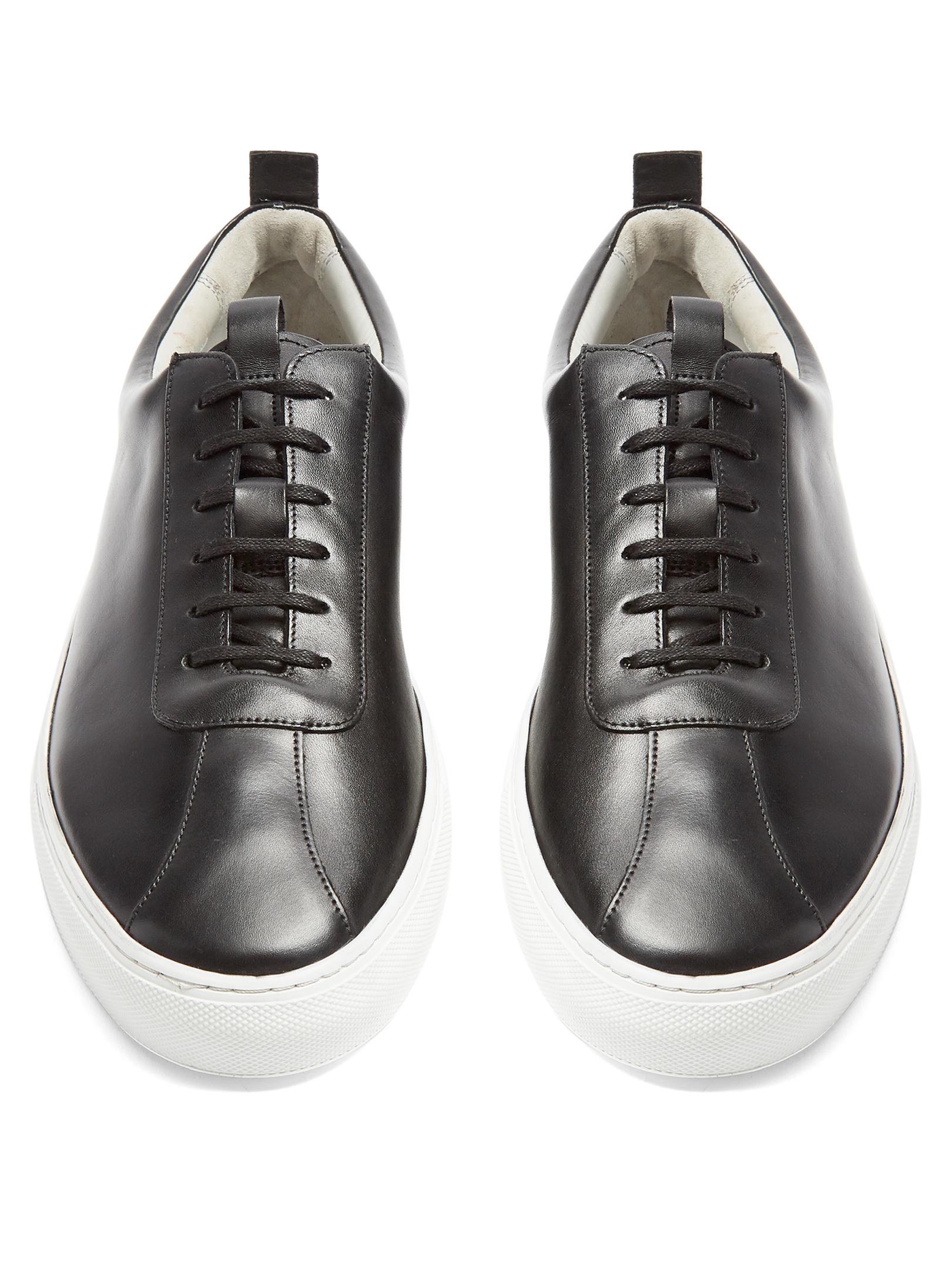 Grenson Sneaker 1 Low-top Leather Trainers in Black for Men - Lyst