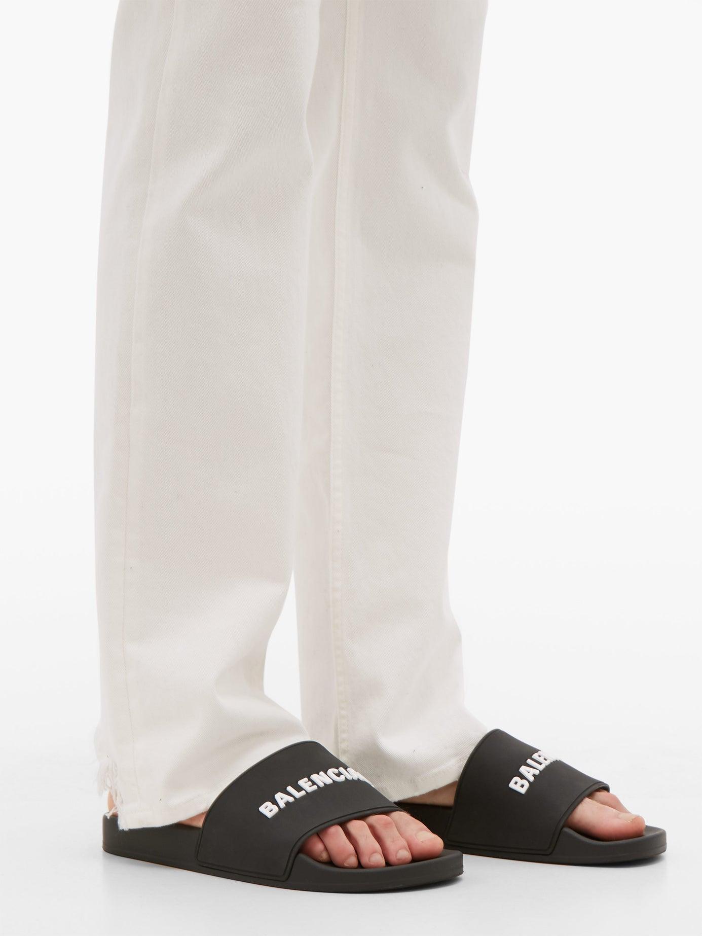 balenciaga slides all black