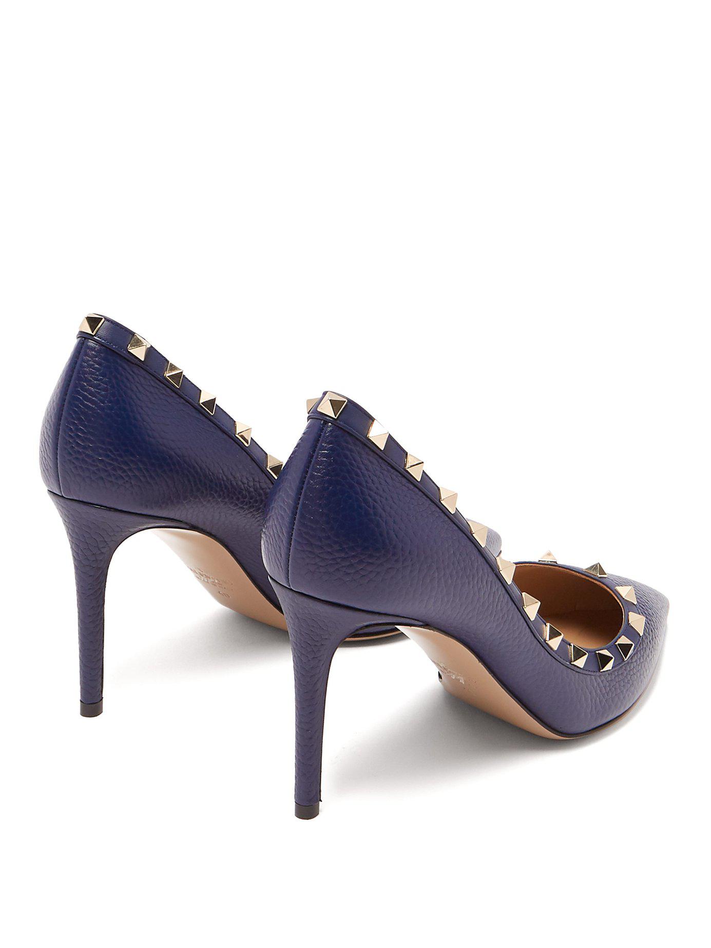 buy > navy rockstud valentino shoes, Up to 69% OFF