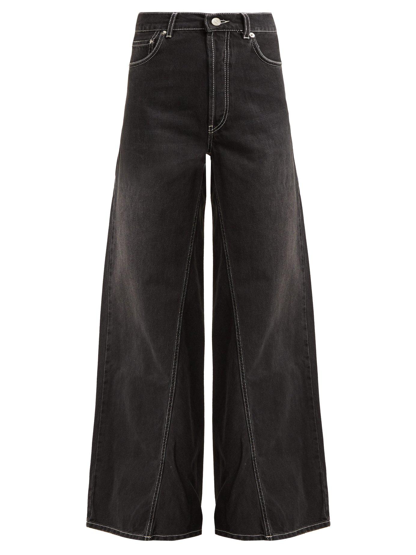 Ganni Denim Rienzi Wide Leg Jeans in 