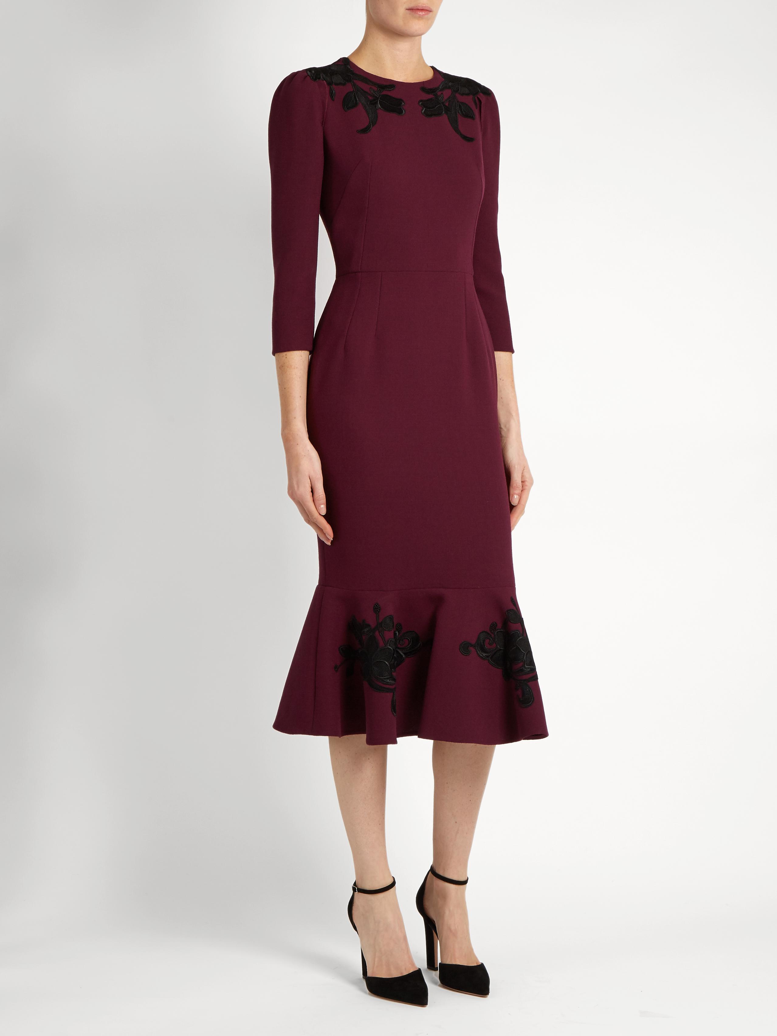 Wool-crepe Dress | Lyst