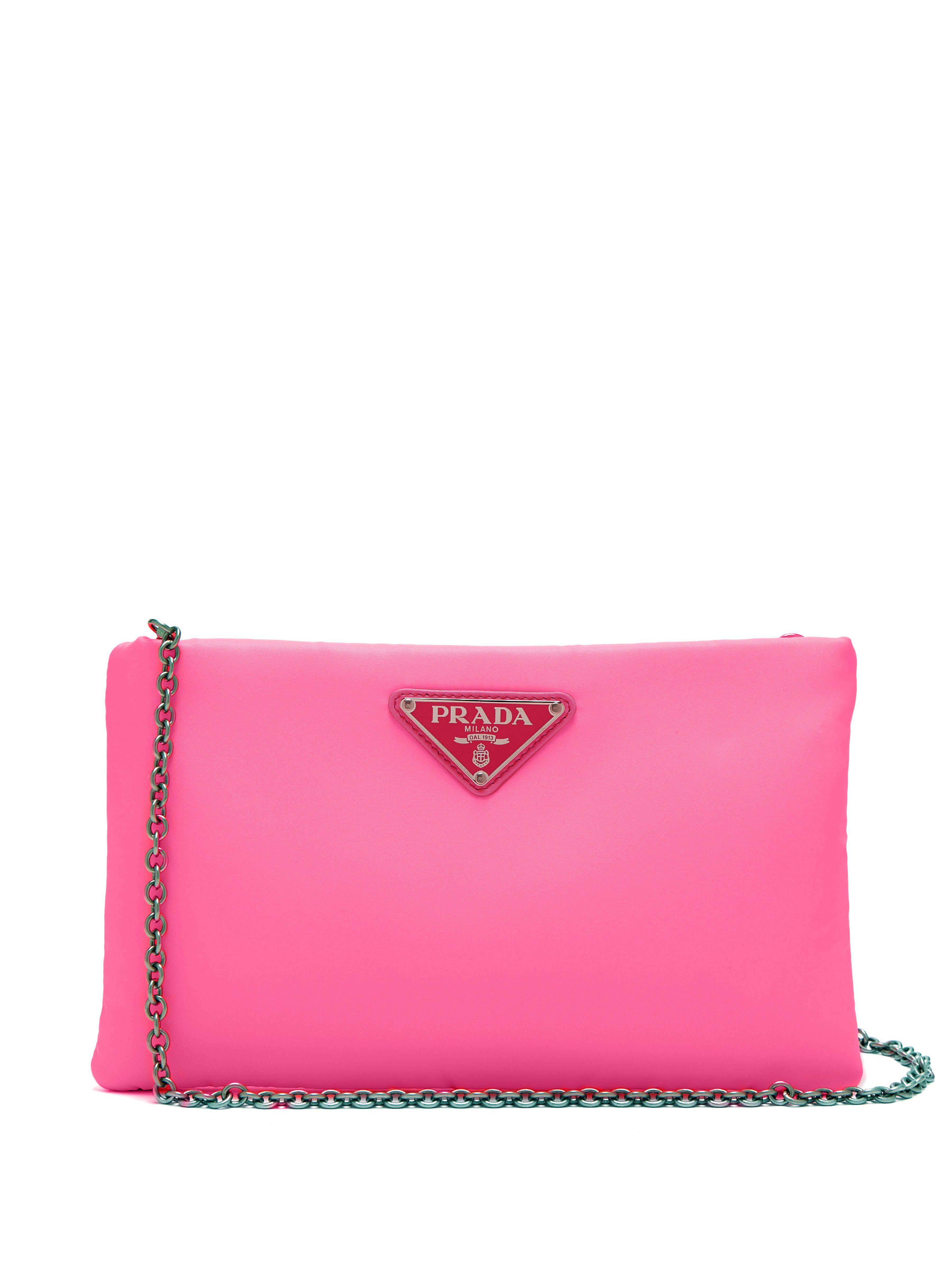 pochette rose fluo
